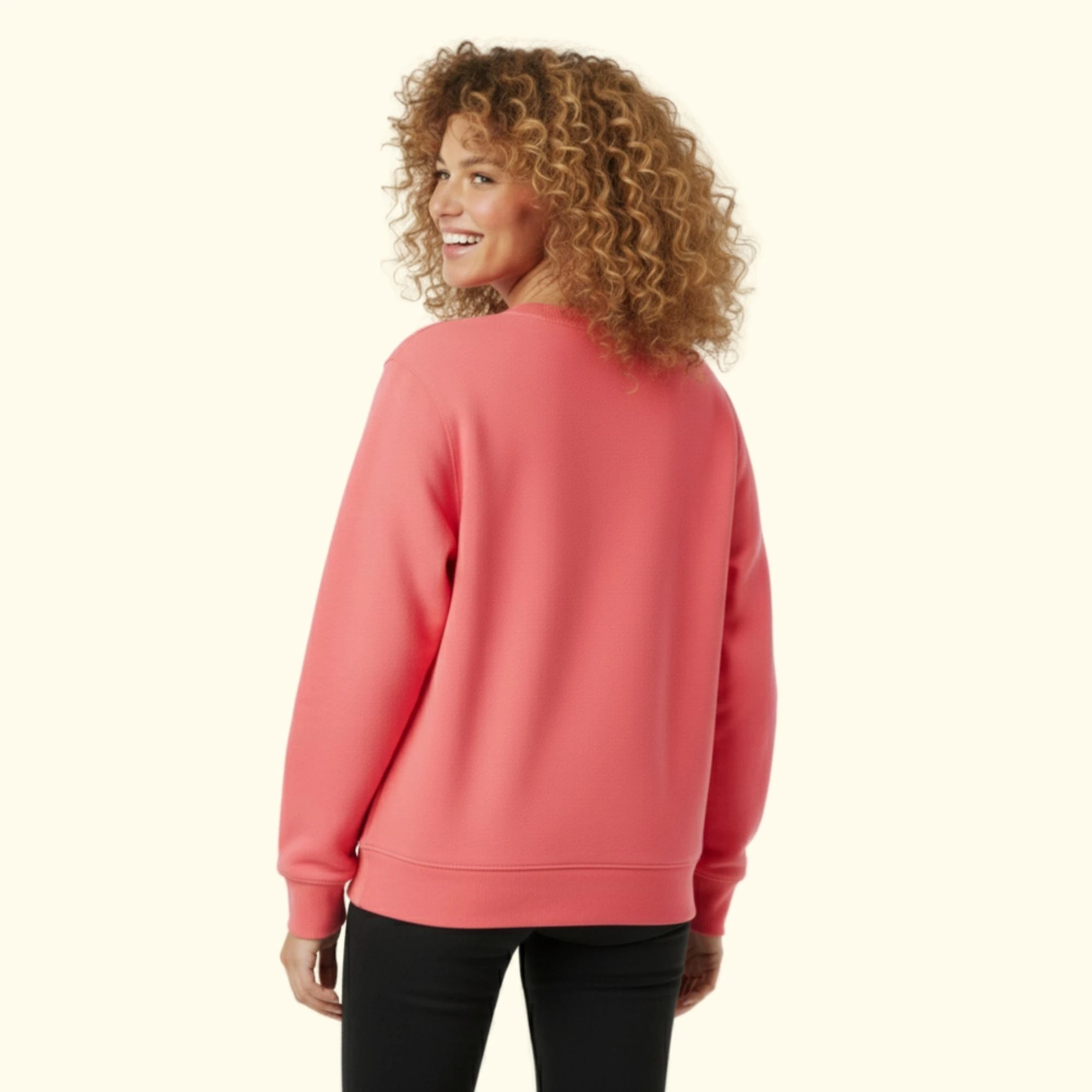 Travel Nakış Detaylı Oversize Pembe Sweatshirt
