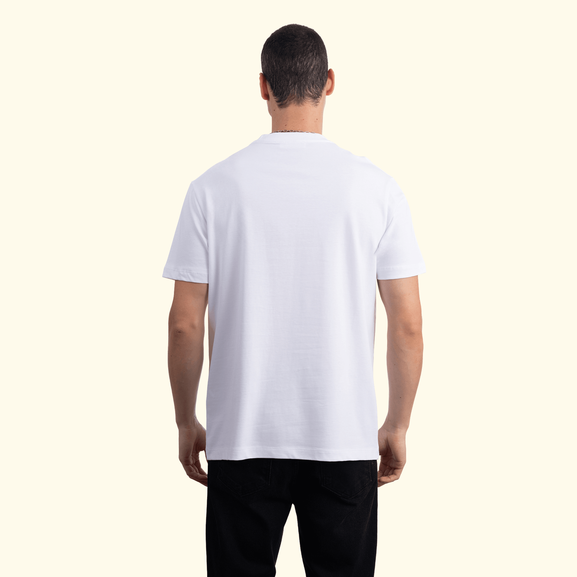 Olive Branch Regular Beyaz T-Shirt