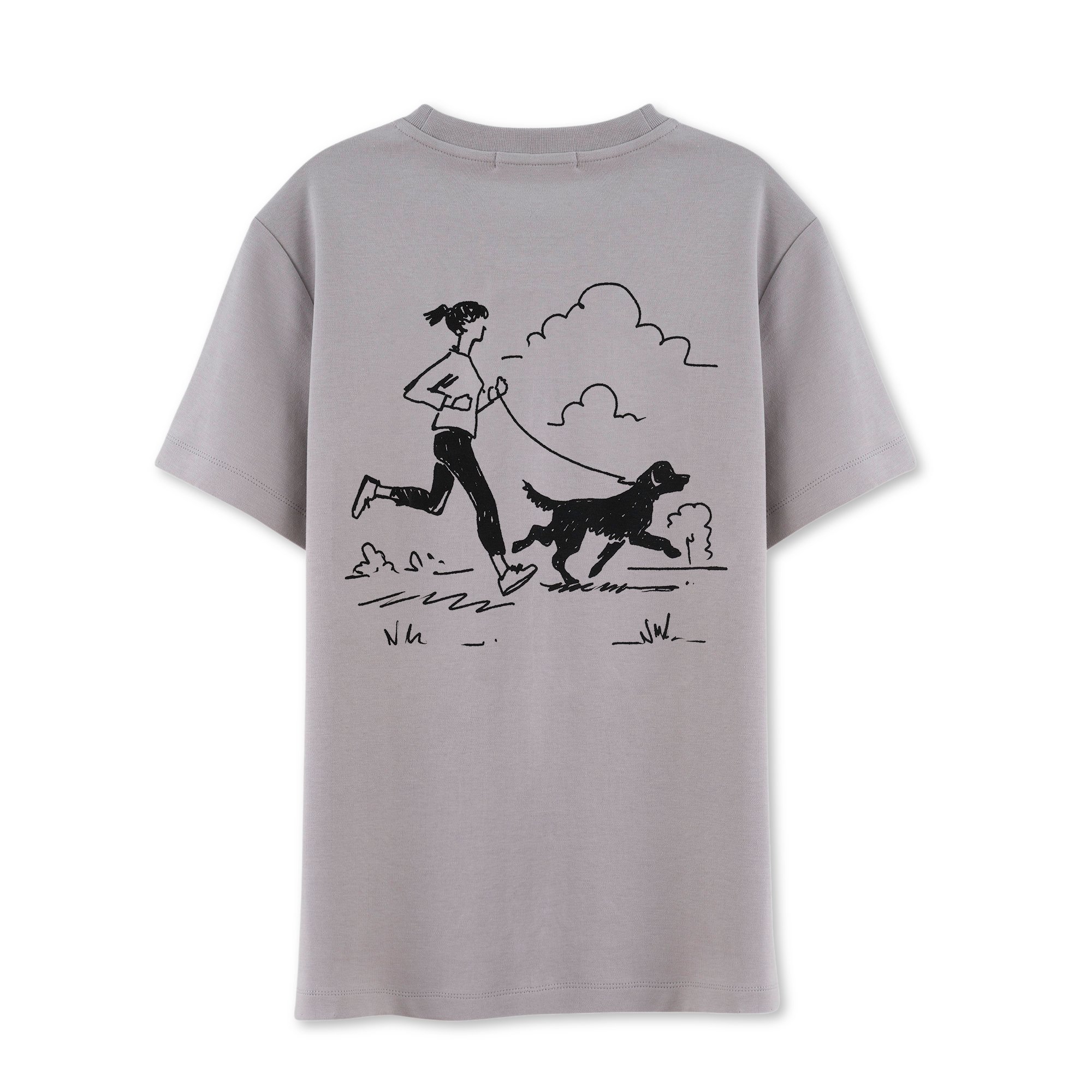 Running Regular Gri T-Shirt