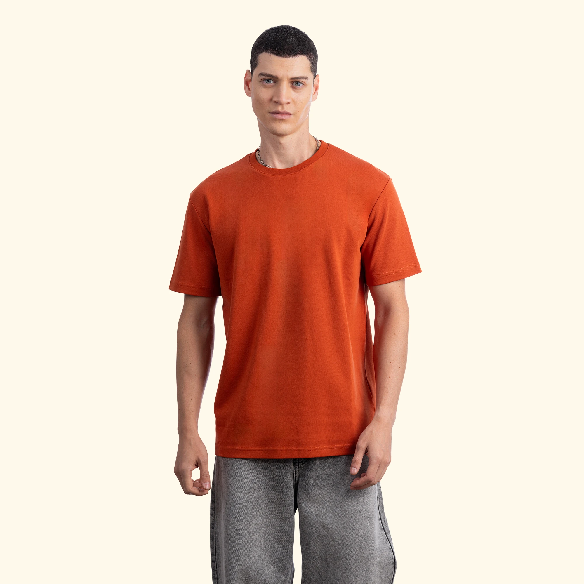 Basic Regular T-Shirt - Kiremit
