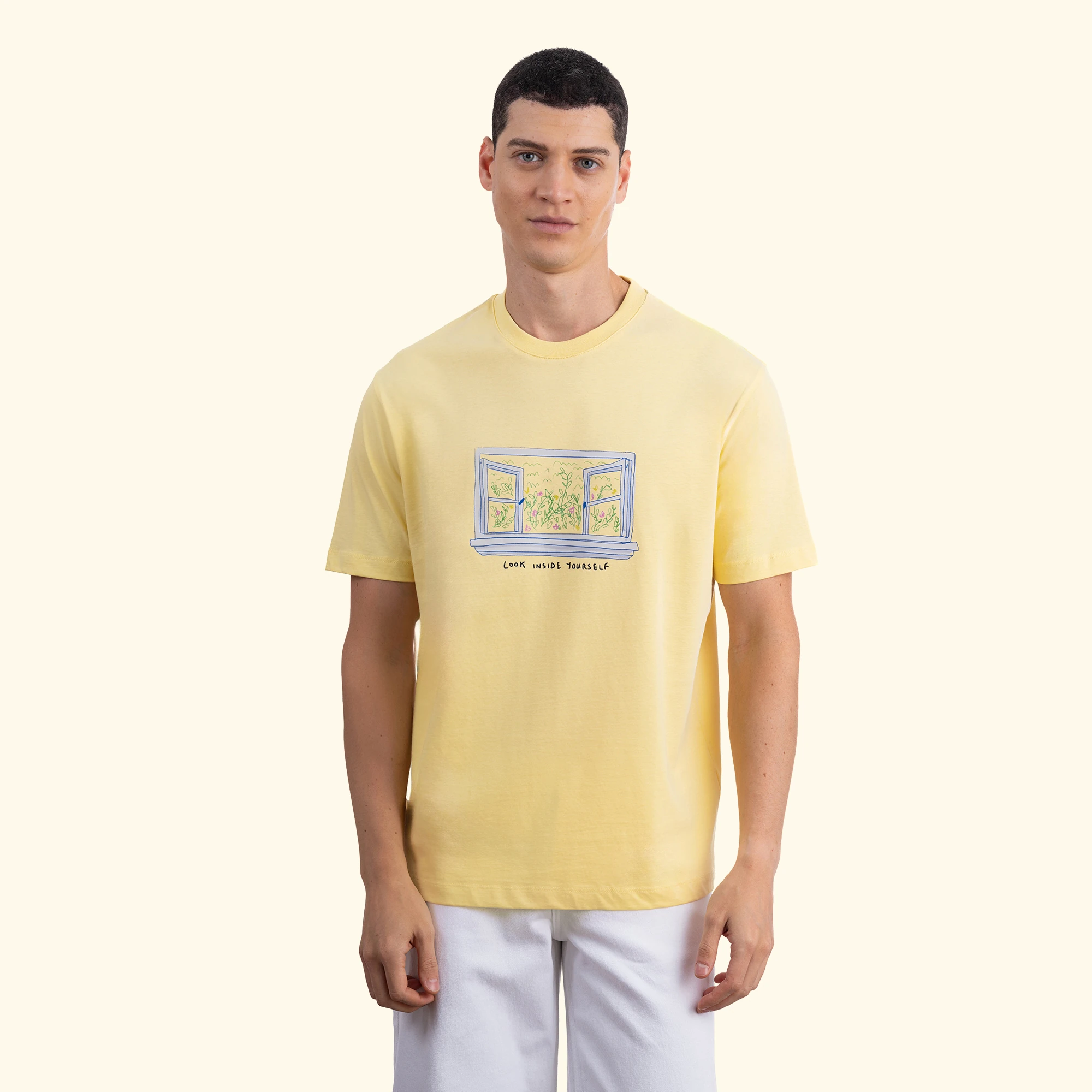 Frame Regular Yellow T-Shirt