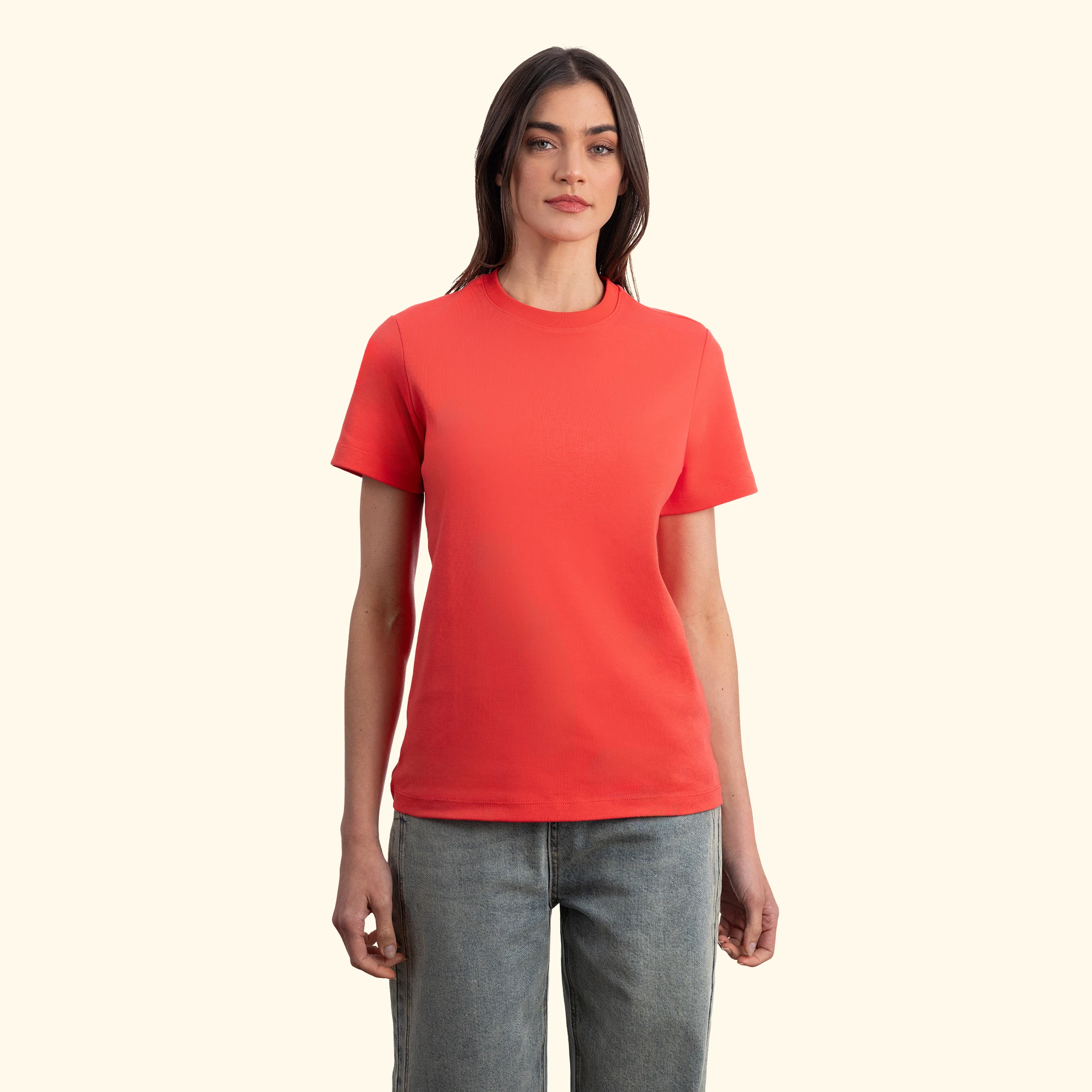 Basic Regular T-Shirt - Oranj