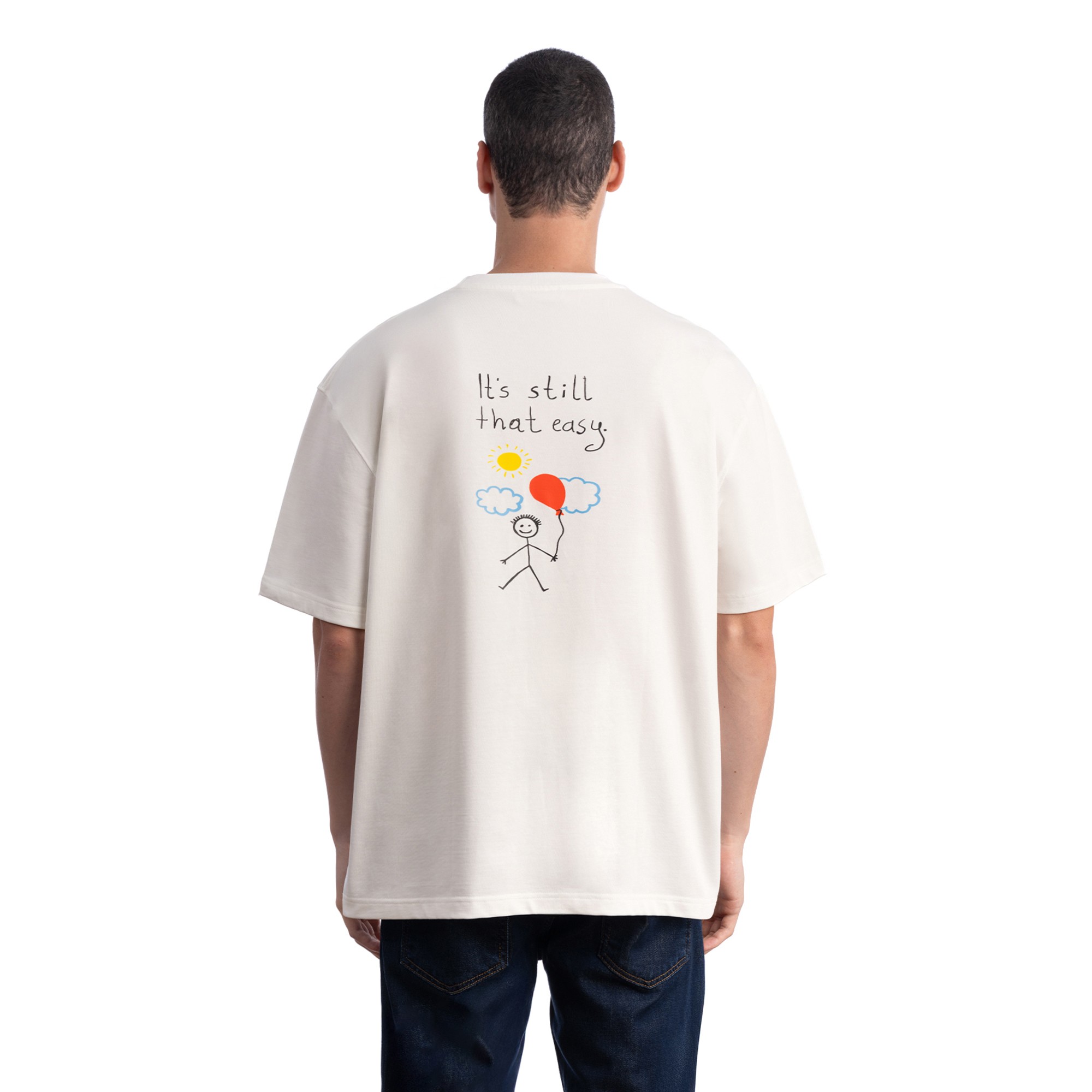 Baloon King Size Ekru T-Shirt