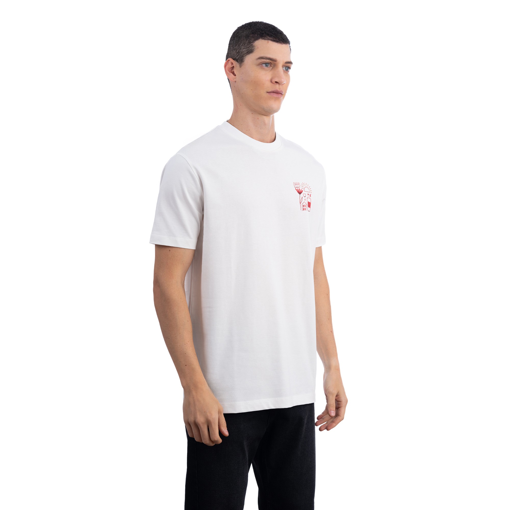 Crown Regular Ecru T-Shirt