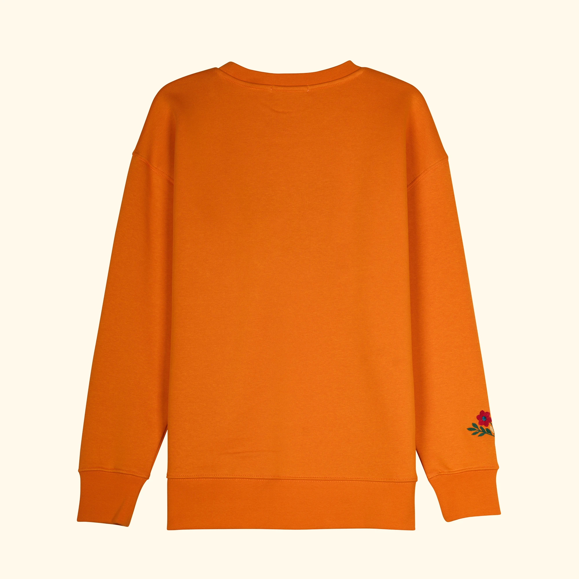 Balance Nakış Detaylı Oversize Turuncu Sweatshirt