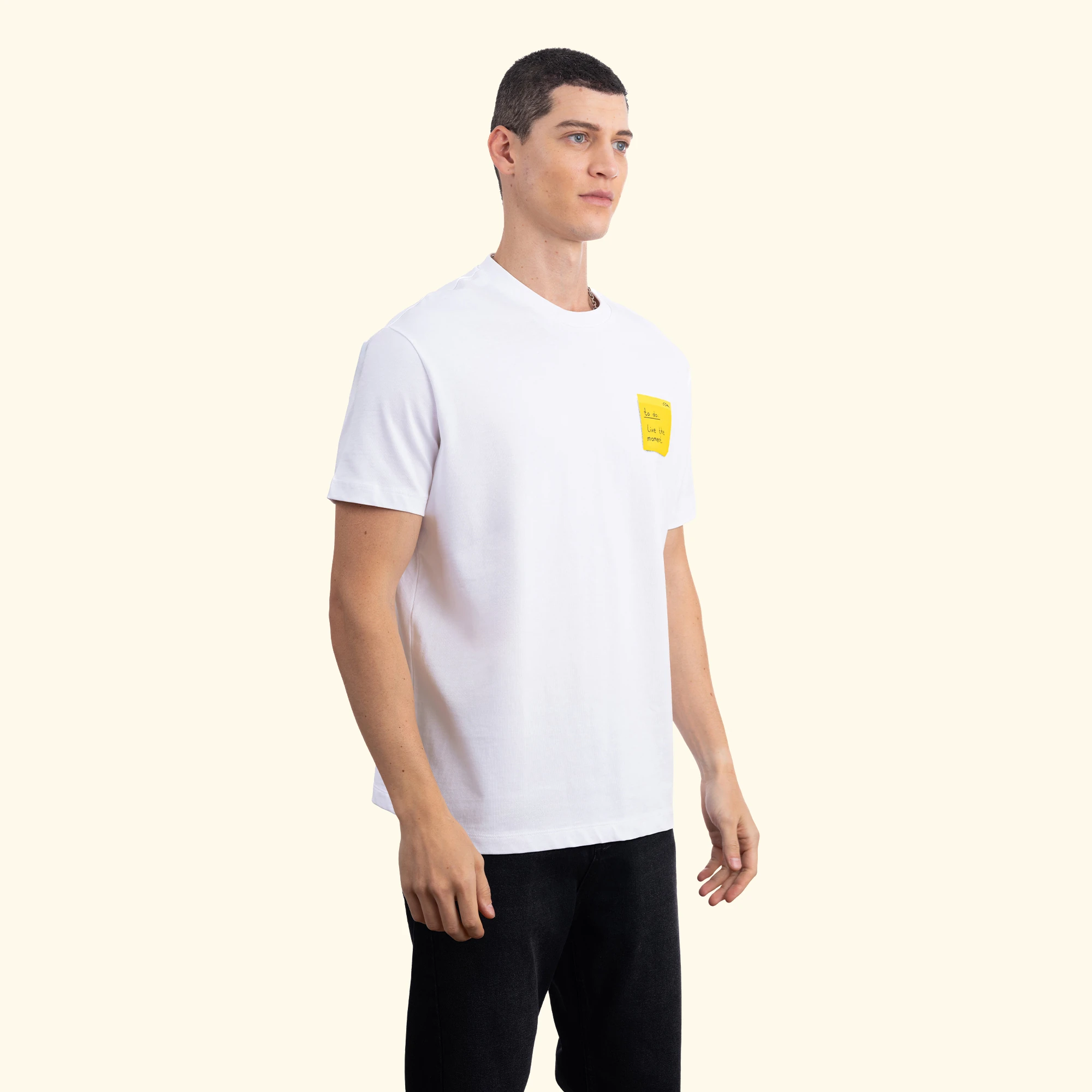 Post-İt Regular Beyaz T-Shirt