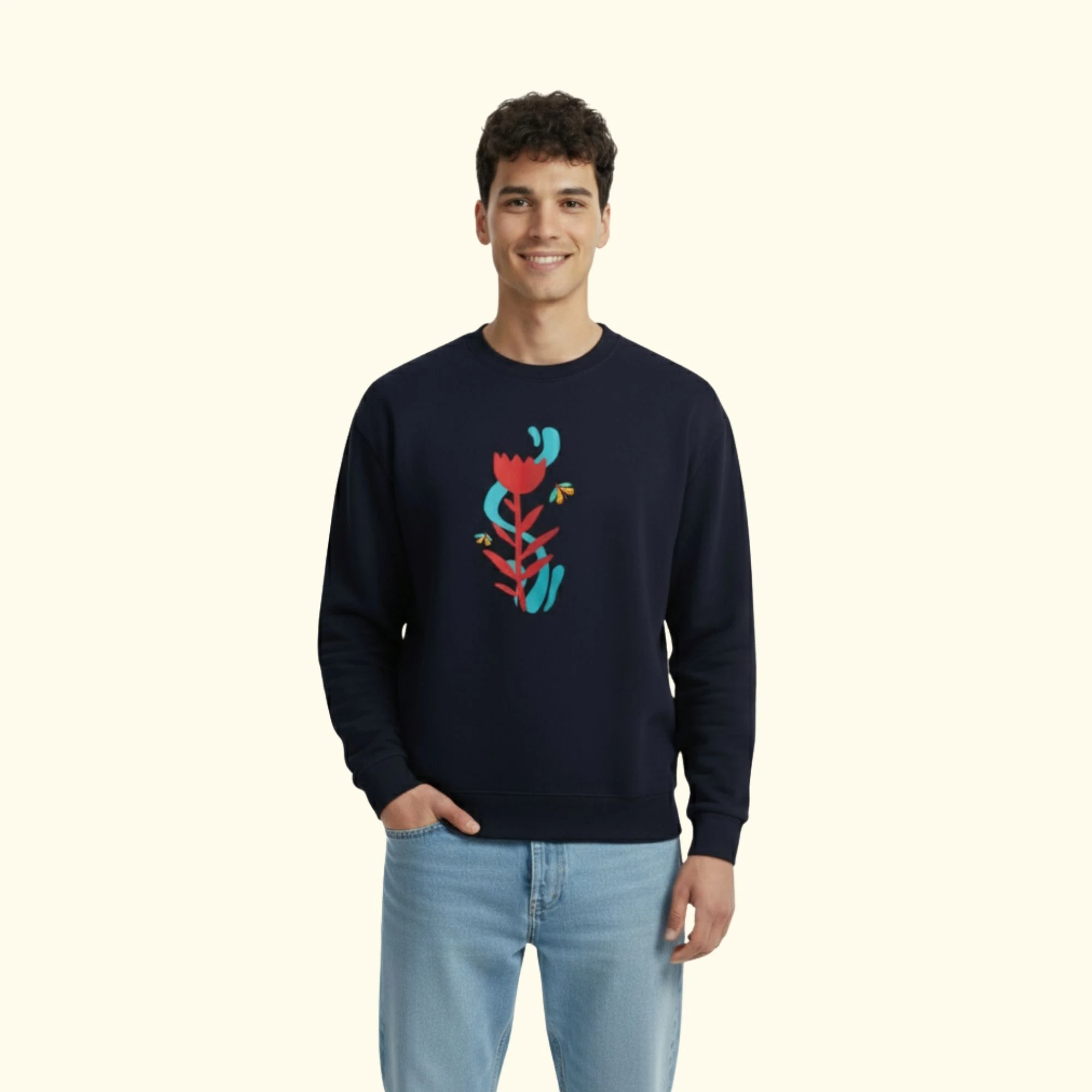 Butterfly Siyah Sweatshirt