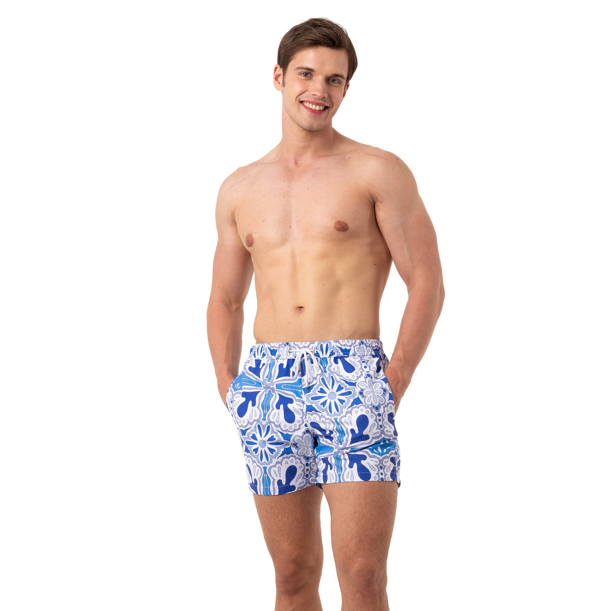 Blue Cascade VelvetTouch Swim Shorts