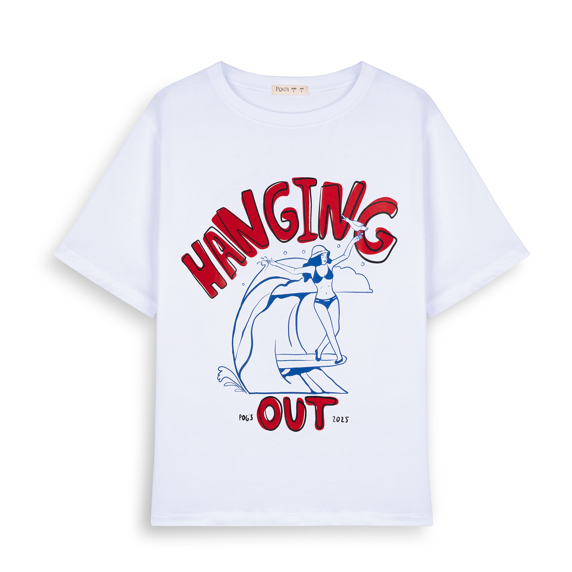 Hanging Out Overisize Beyaz T-Shirt