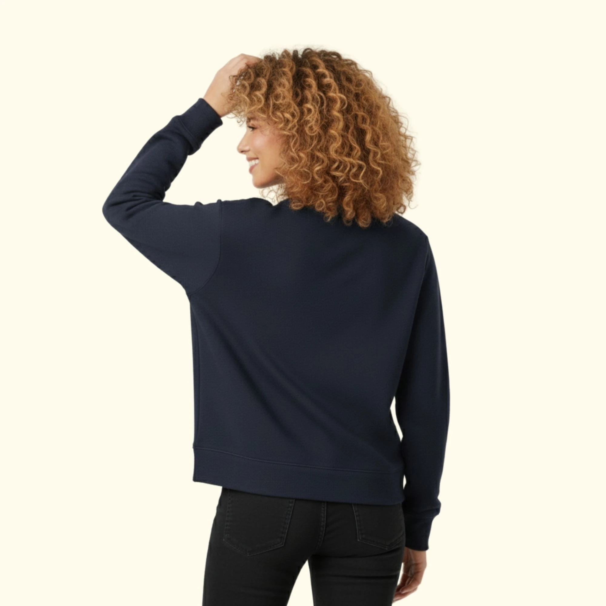 Romance Oversize Lacivert Sweatshirt