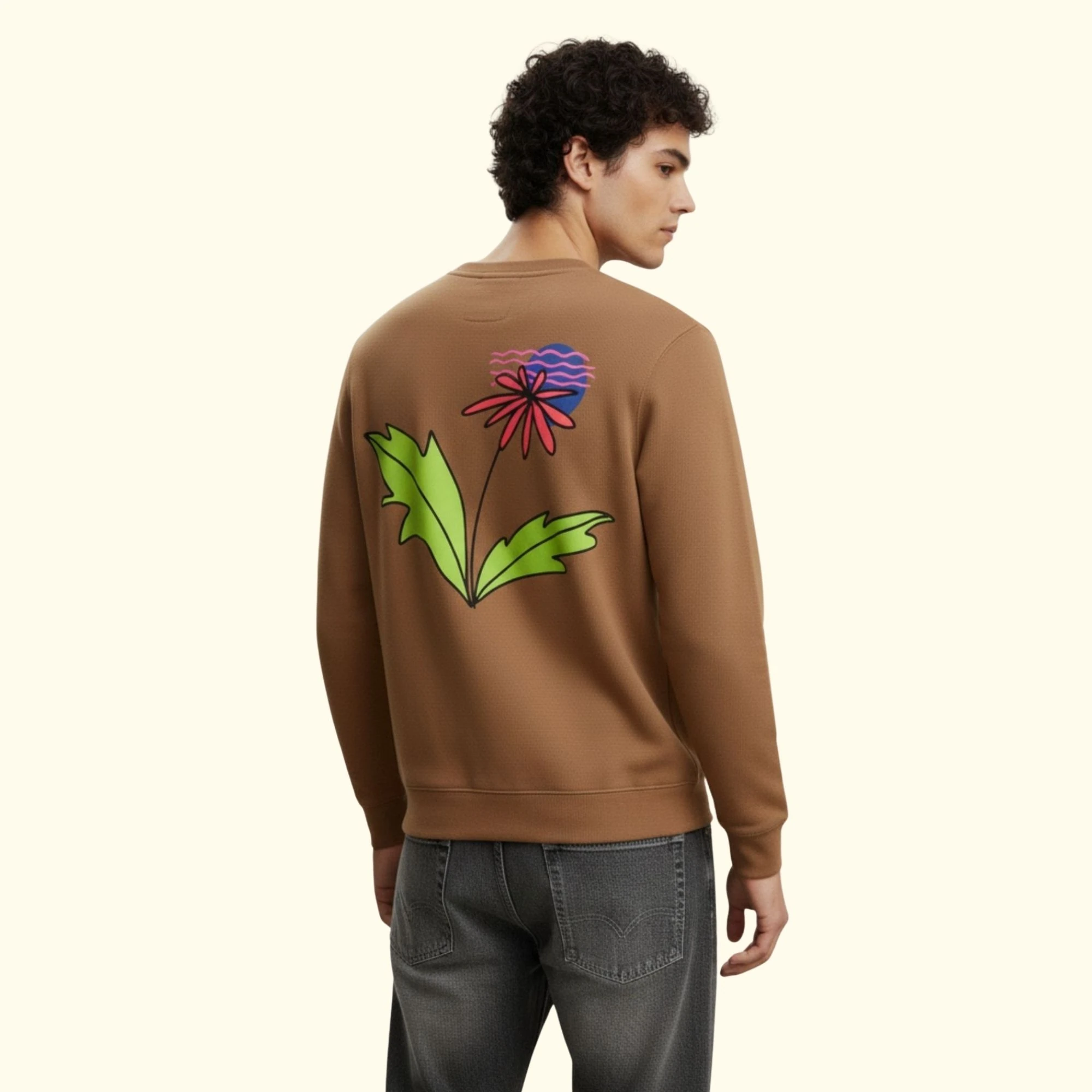 Life Regular Açık Kahve Sweatshirt
