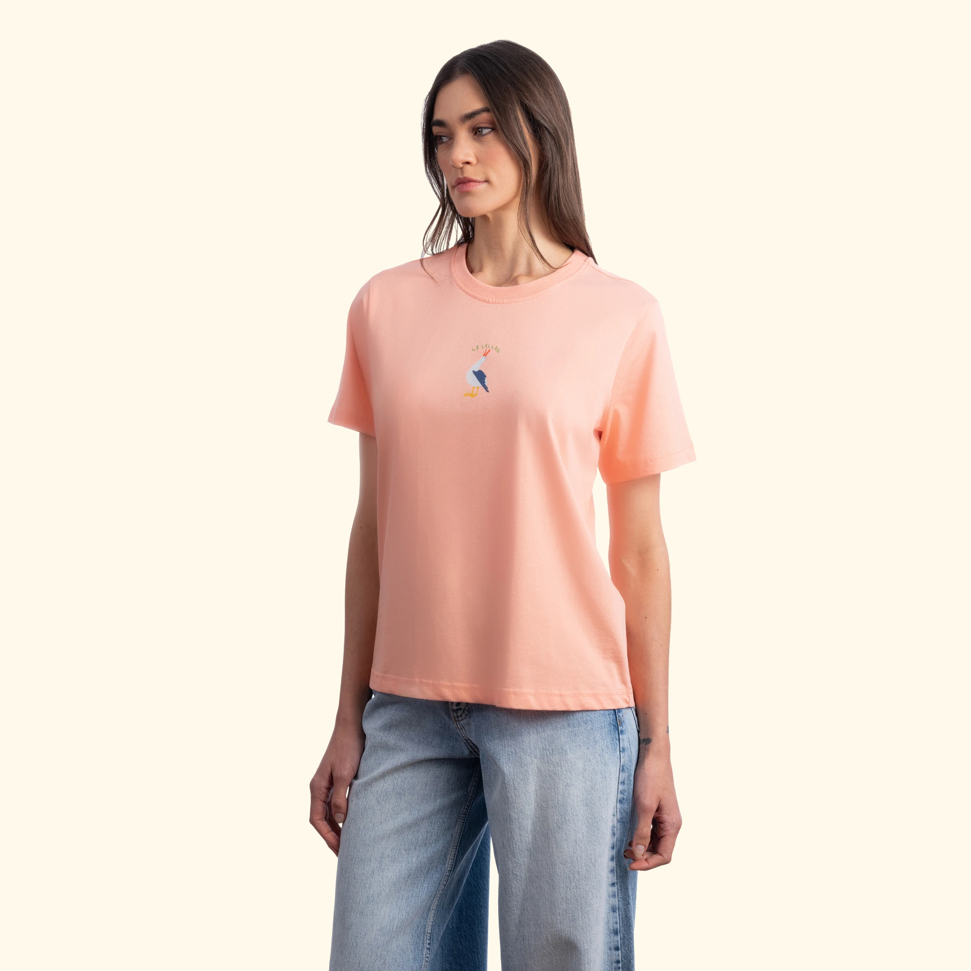 Lalala Regular Somon T-Shirt