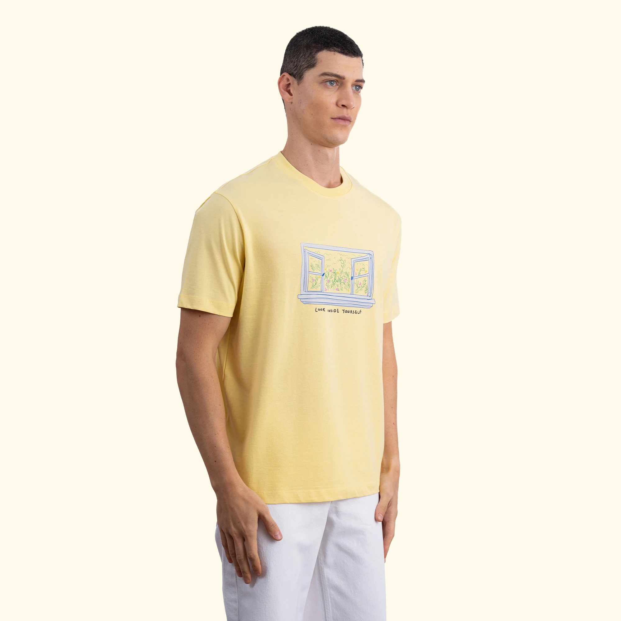 Frame Regular Yellow T-Shirt