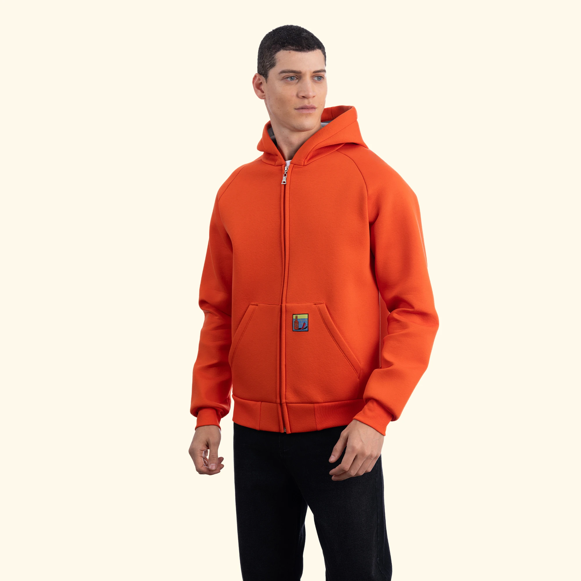 Flok Kapüşonlu Sweatshirt