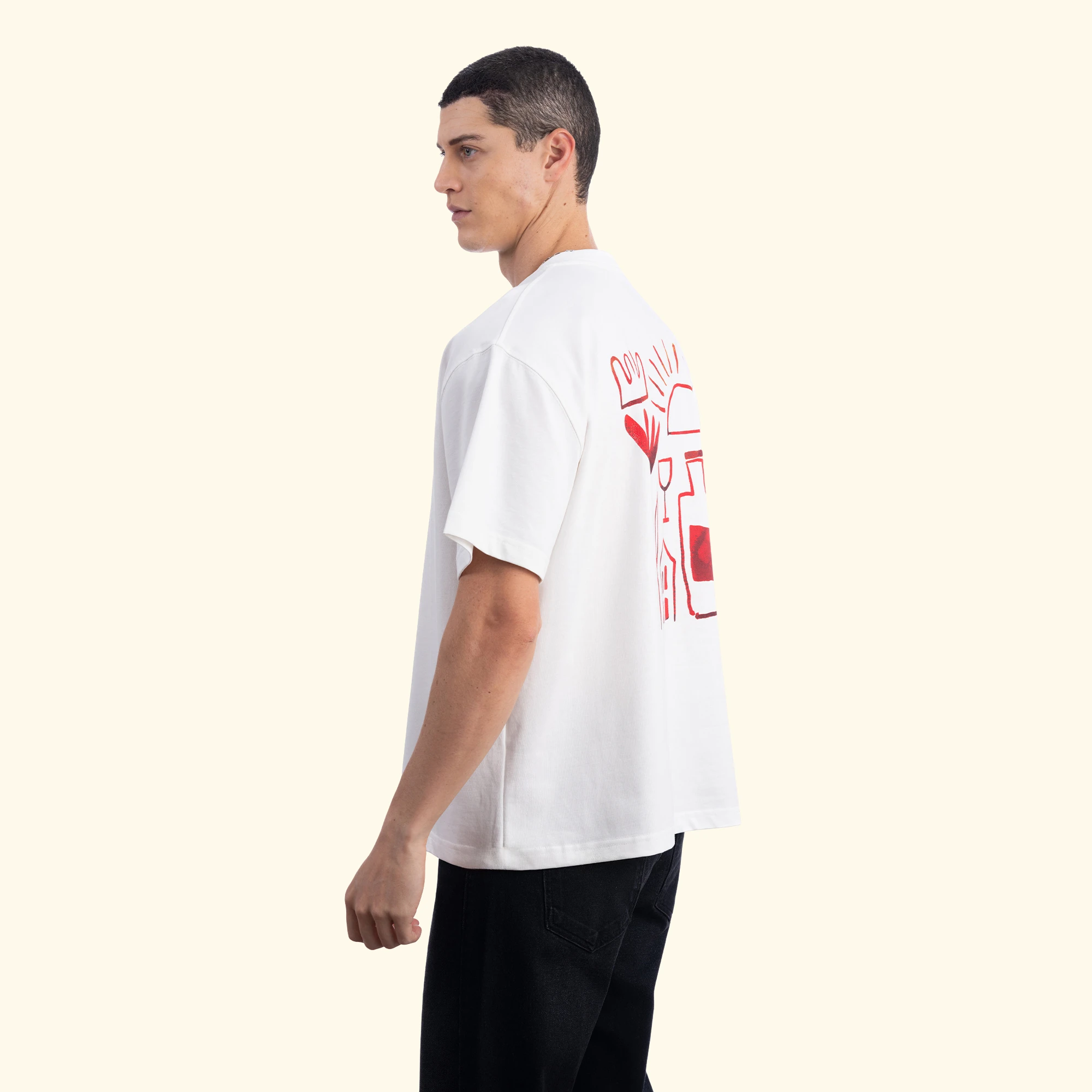 Crown King Size Ecru T-Shirt