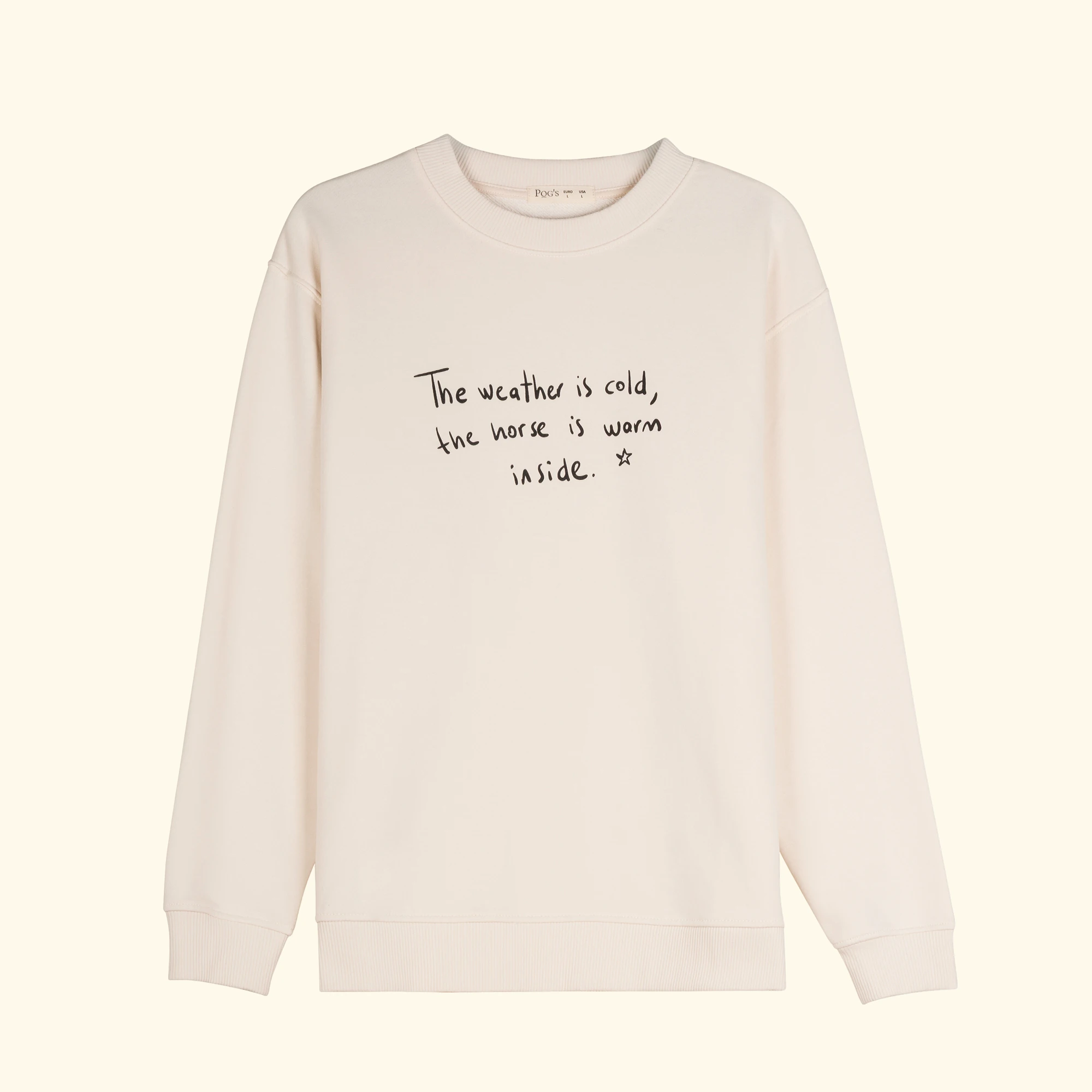 The Horse Regular Ekru Sweatshirt