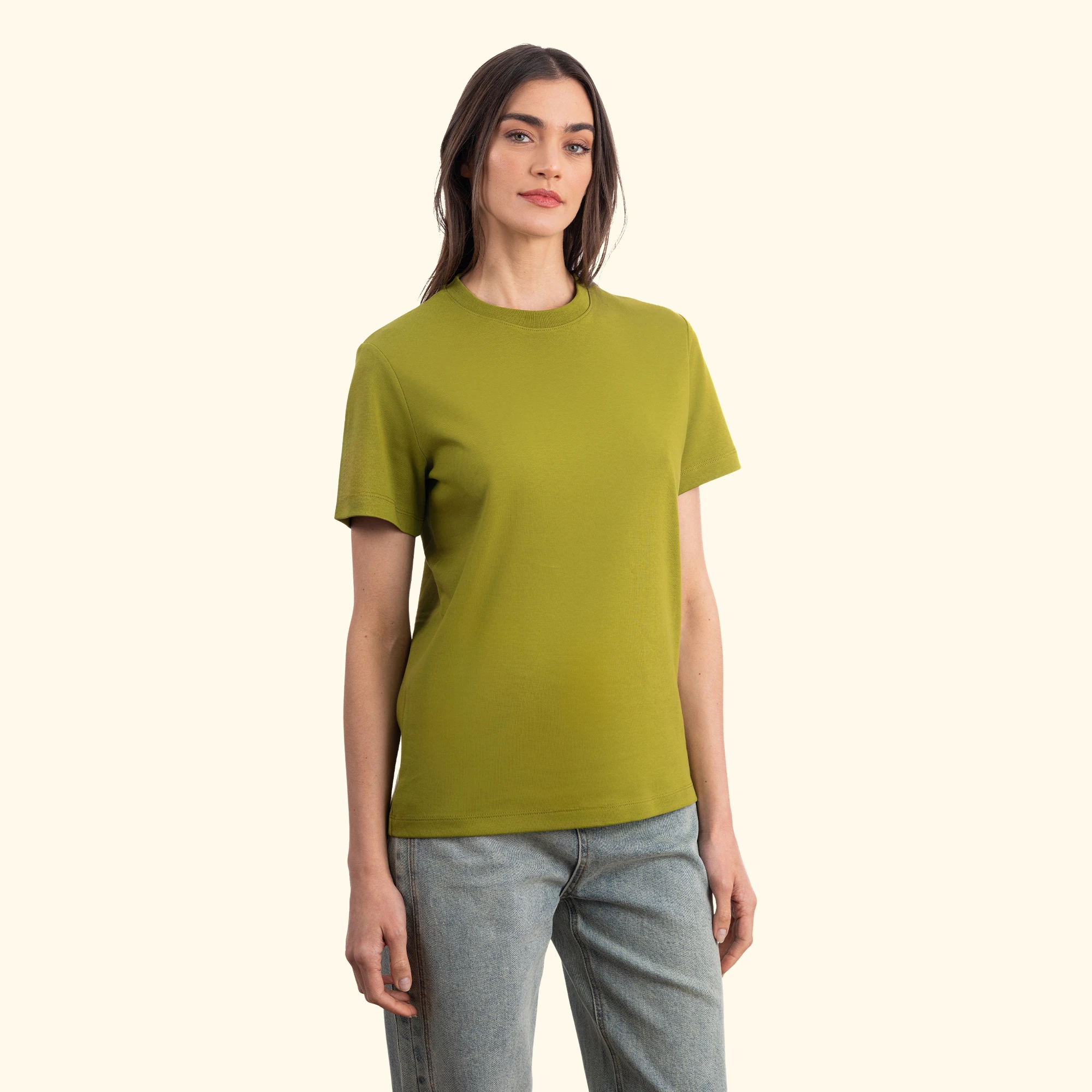 Basic Regular T-Shirt - Koyu Yeşil