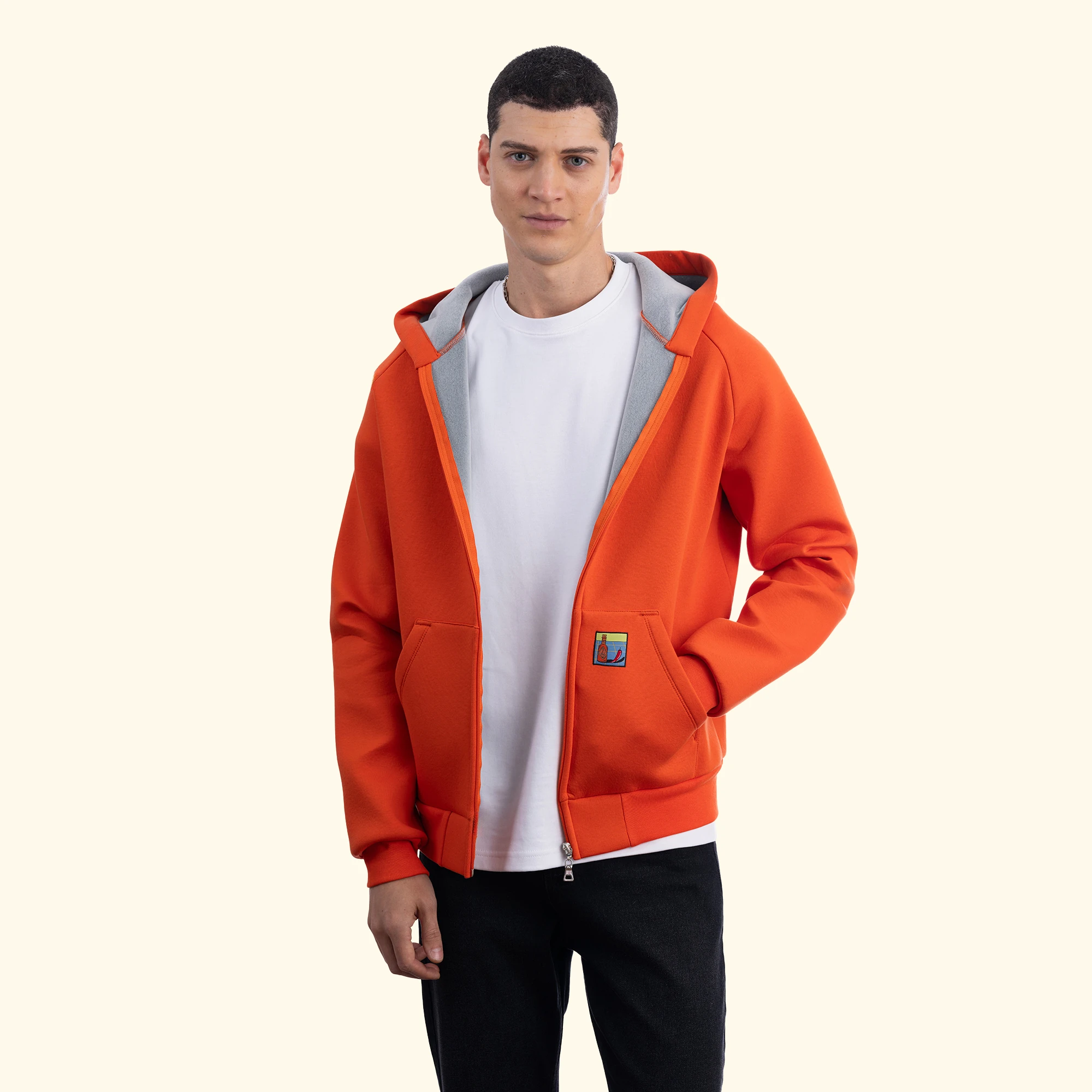 Flok Kapüşonlu Sweatshirt