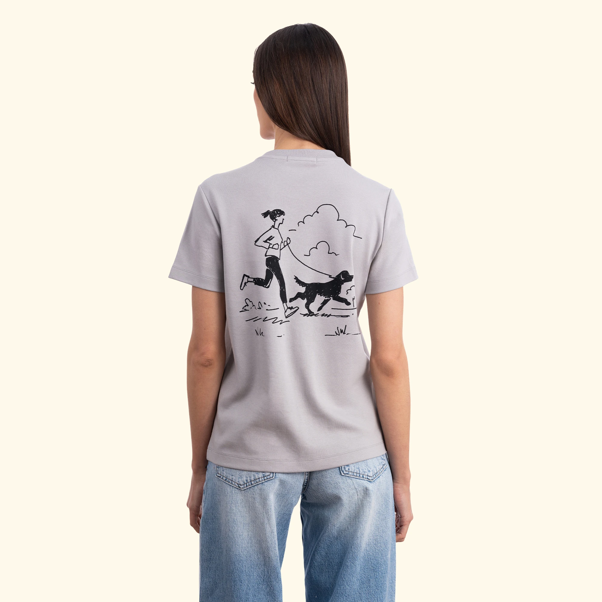 Running Regular Gri T-Shirt