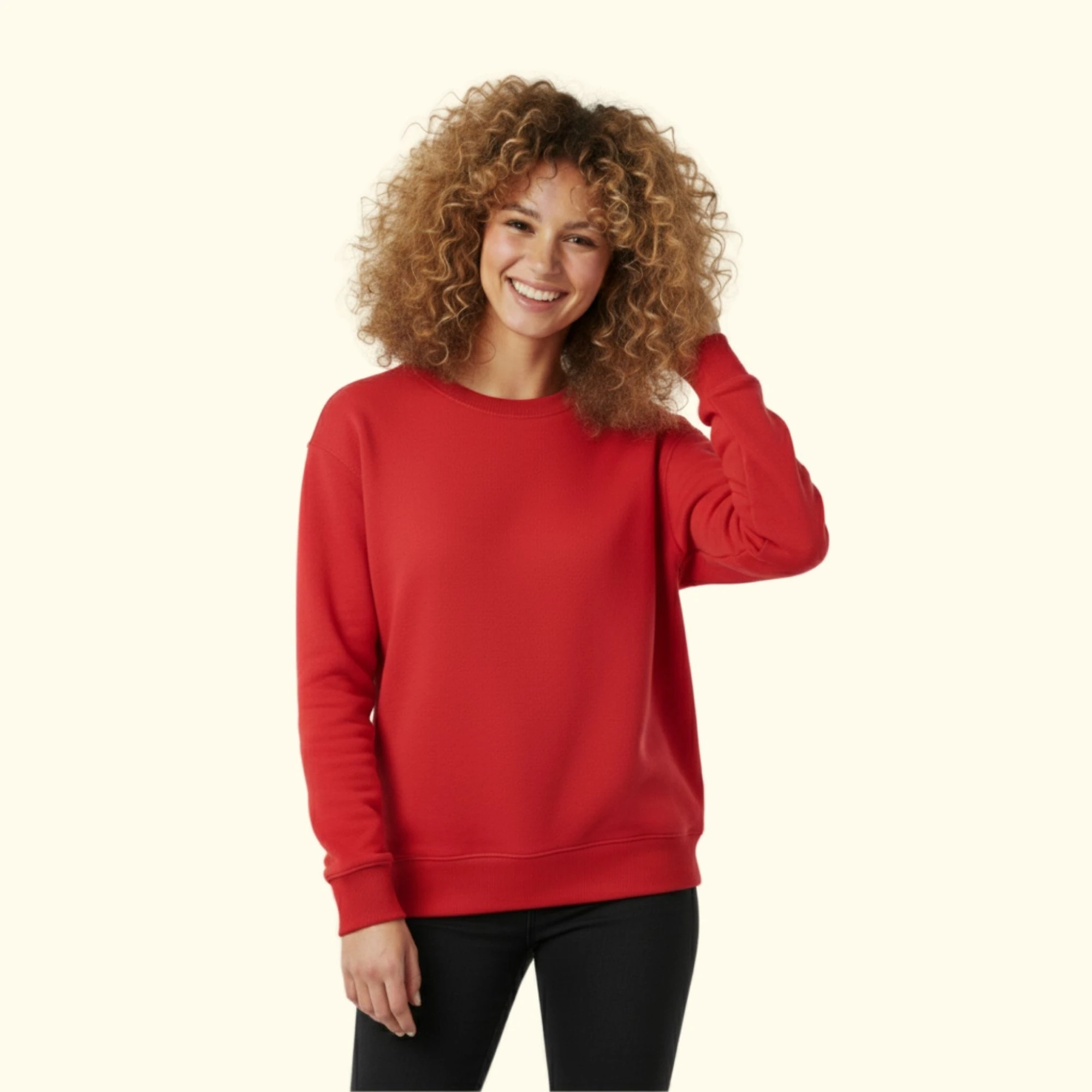 Basic Oversize Sweatshirt - Kırmızı