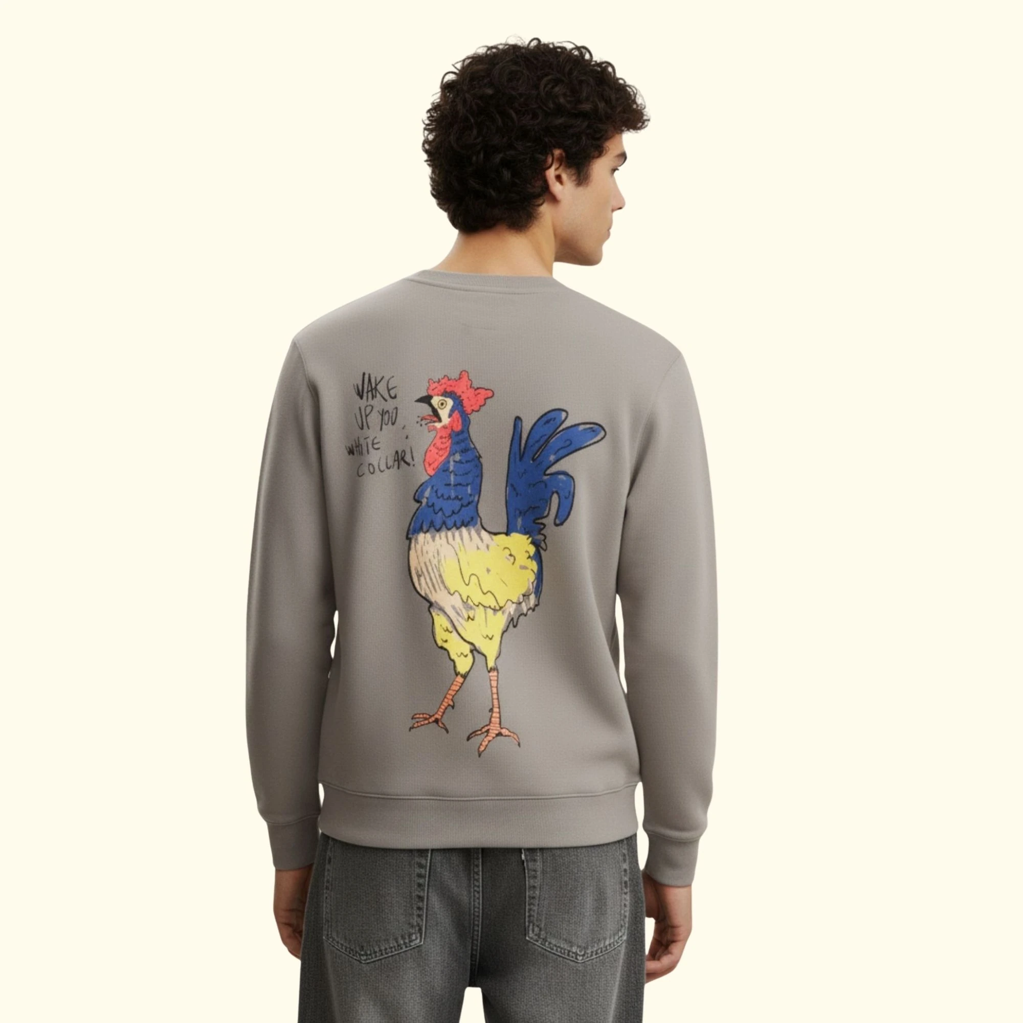 Rooster Emprime Regular Gri Sweatshirt