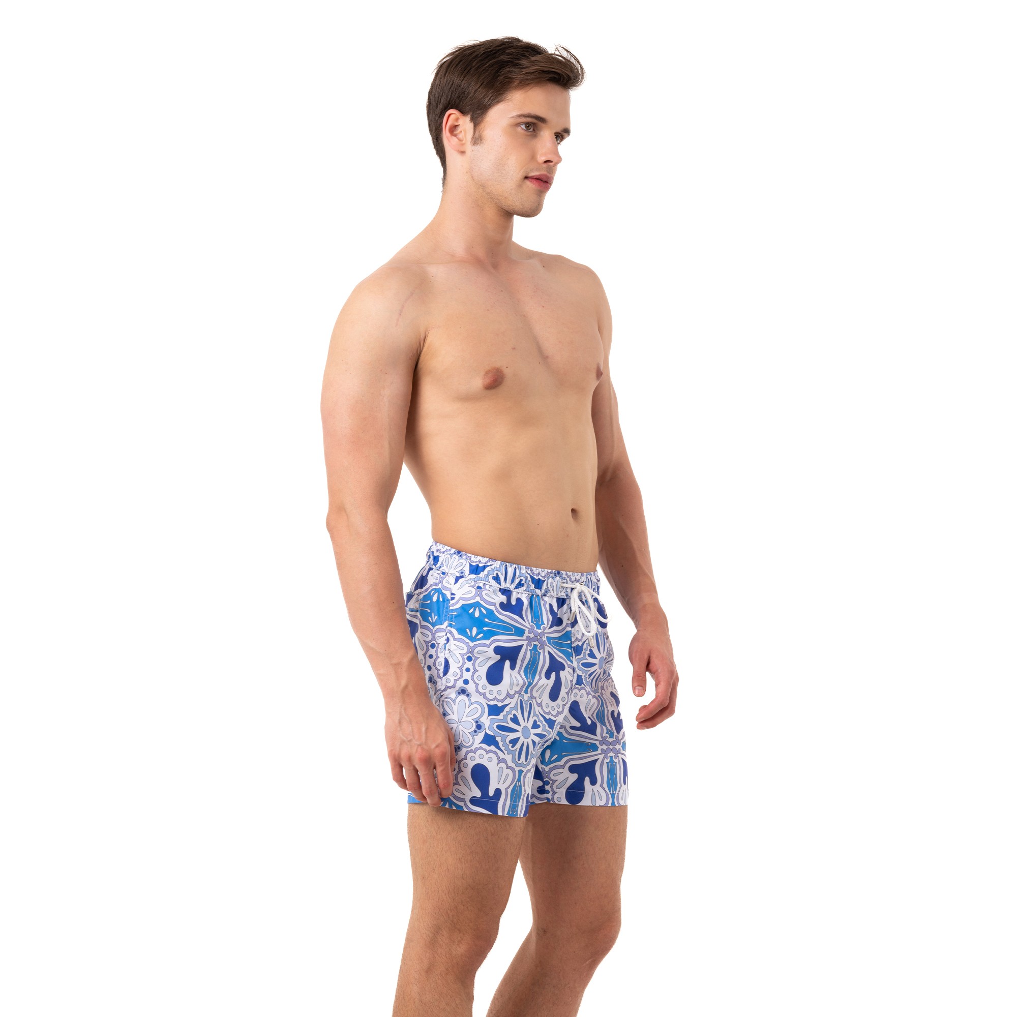 Blue Cascade VelvetTouch Swim Shorts