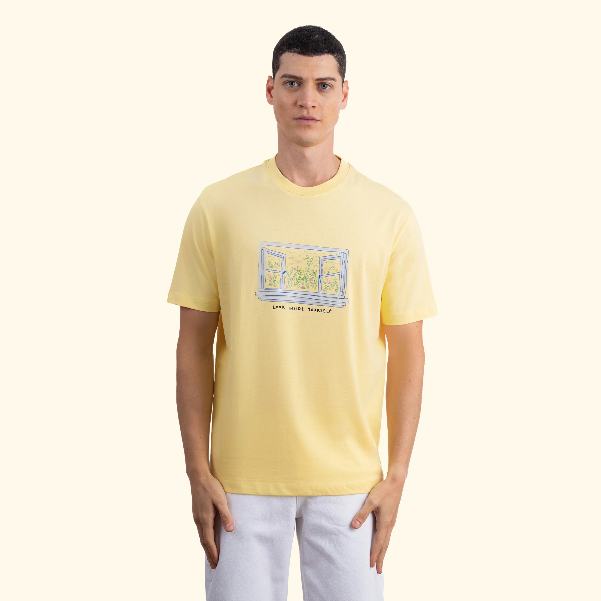 Frame Regular Yellow T-Shirt