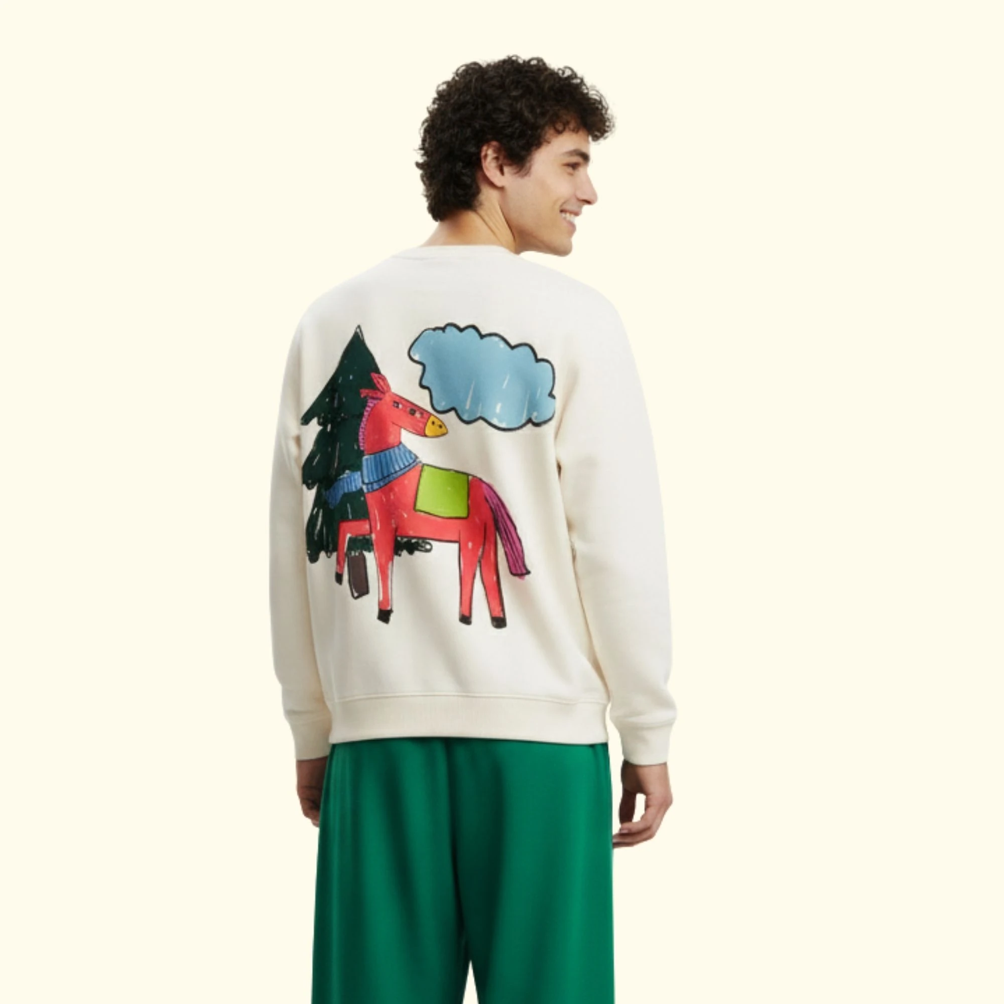 The Horse Regular Ekru Sweatshirt
