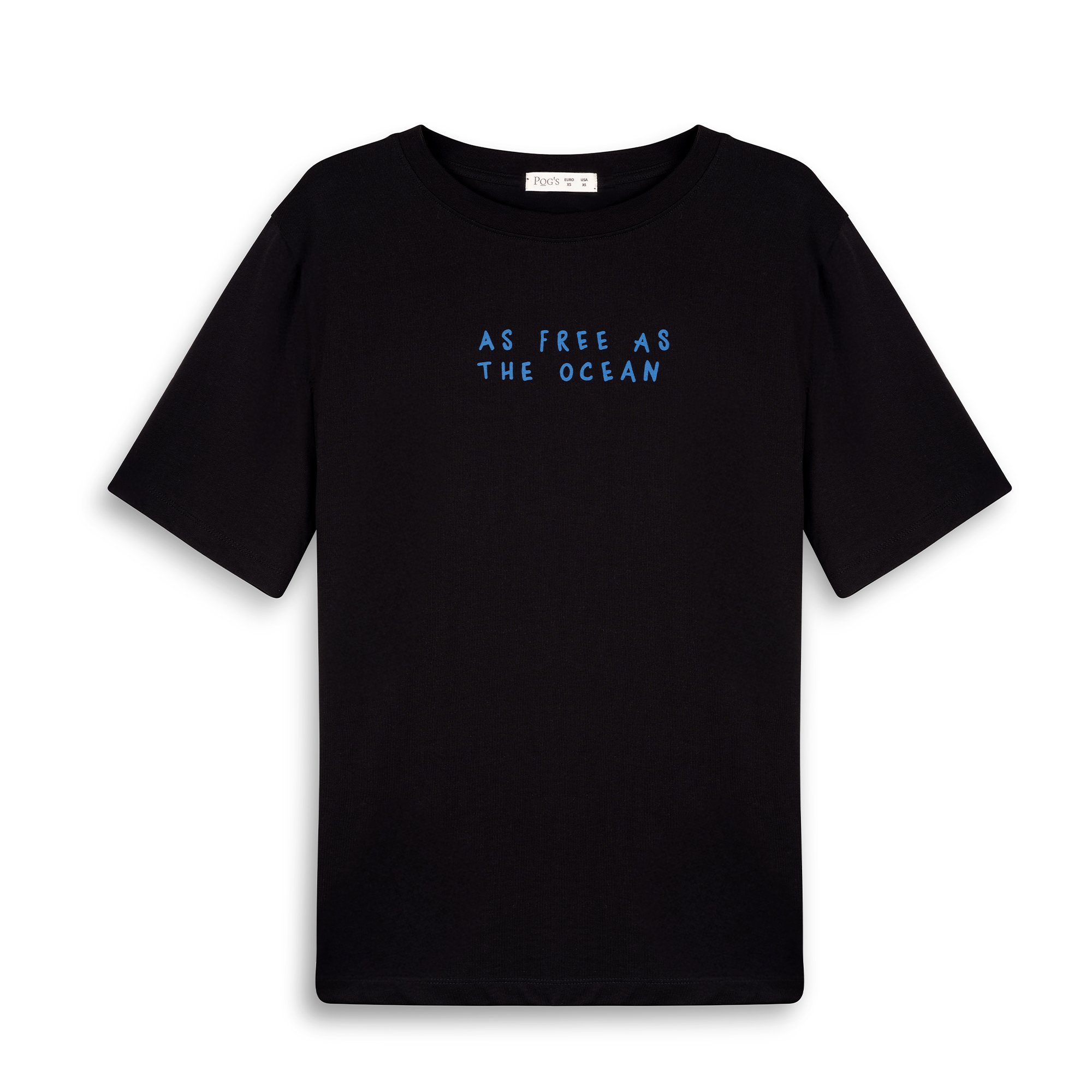 Ocean Oversize Siyah T-Shirt