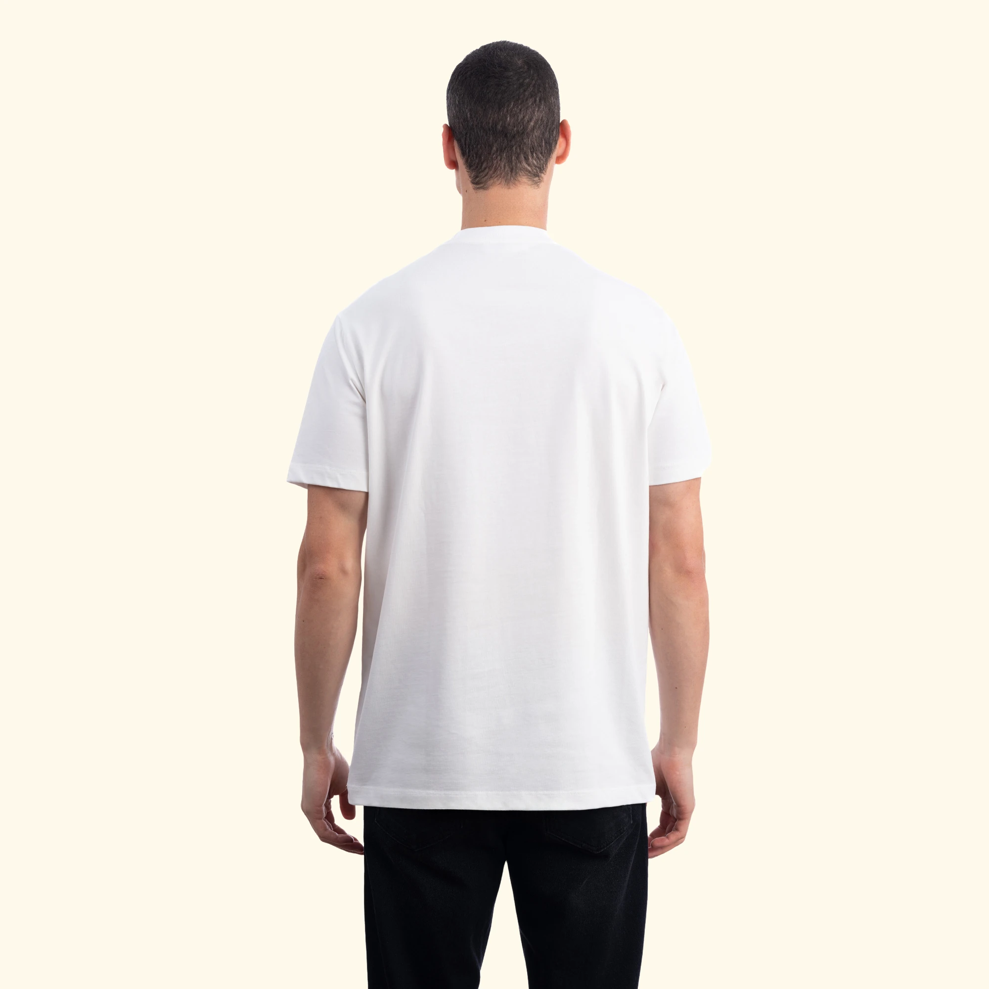 Greek Regular Ekru T-Shirt