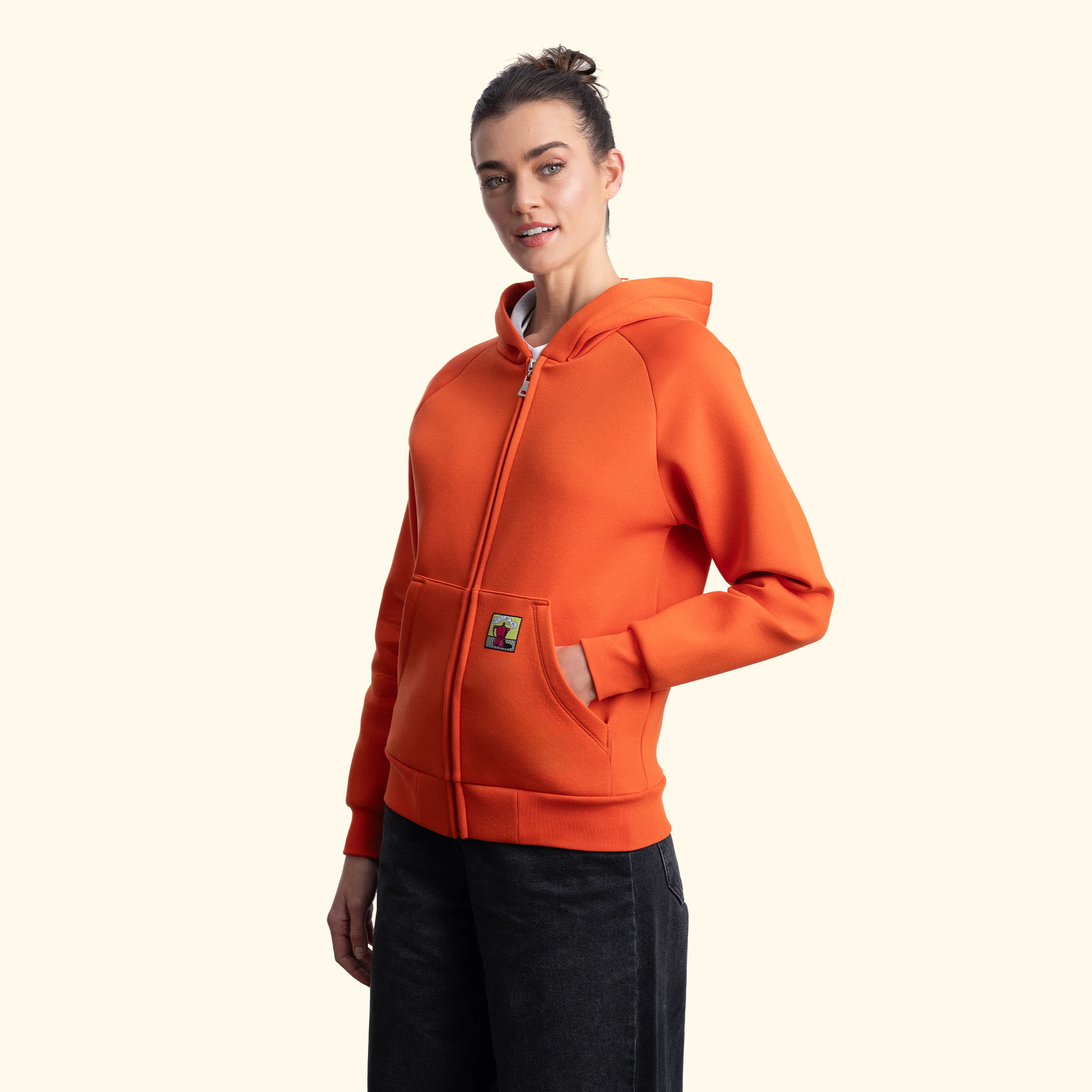 Flok Kapüşonlu Sweatshirt