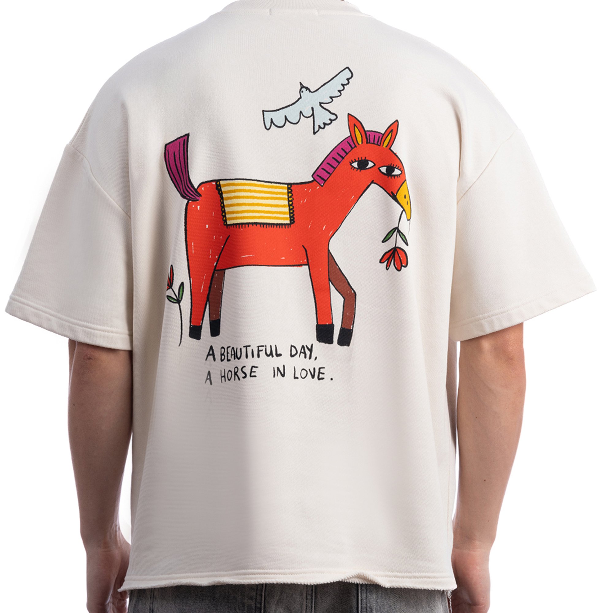 Beautiful Overisize Ekru T-Shirt