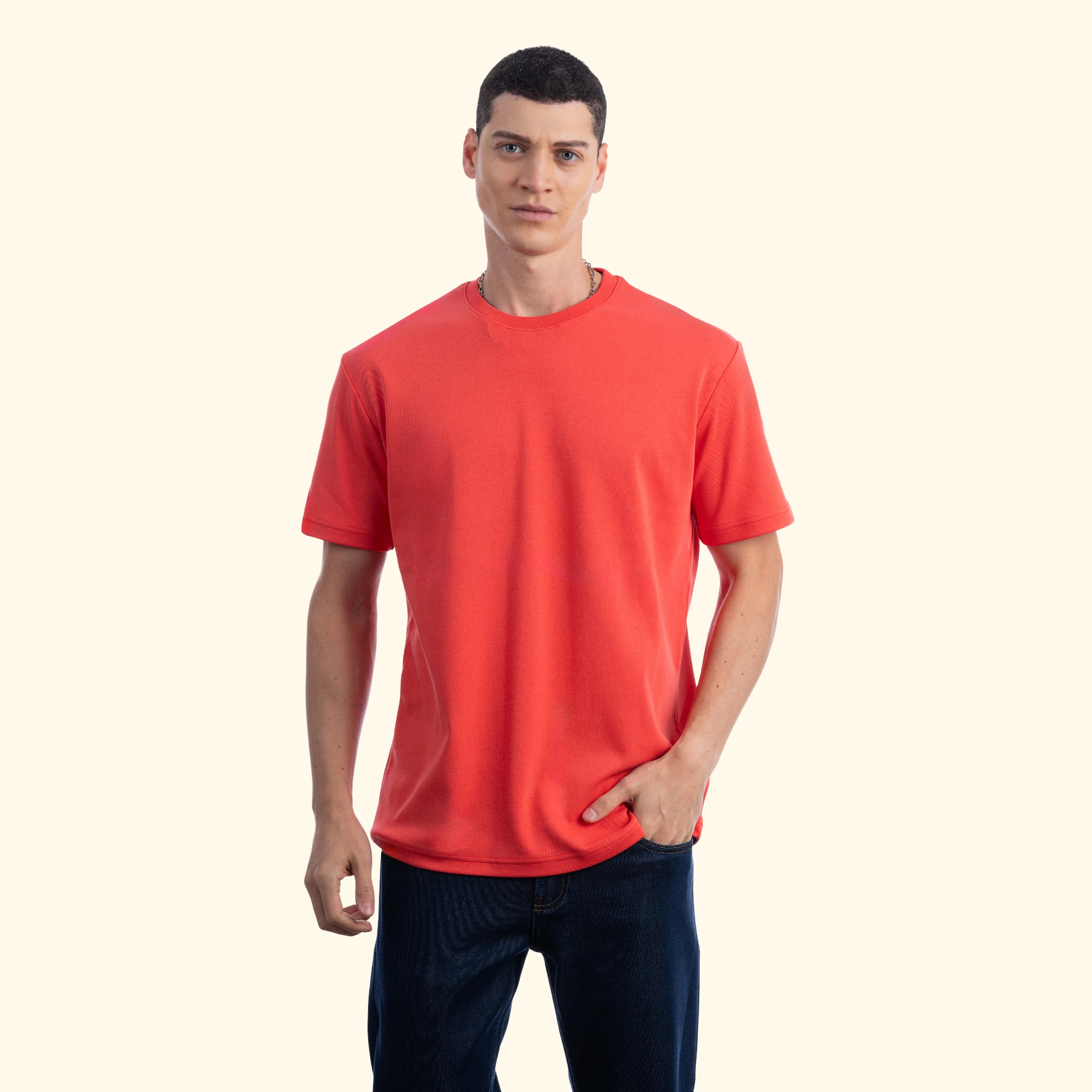Basic Regular T-Shirt - Oranj