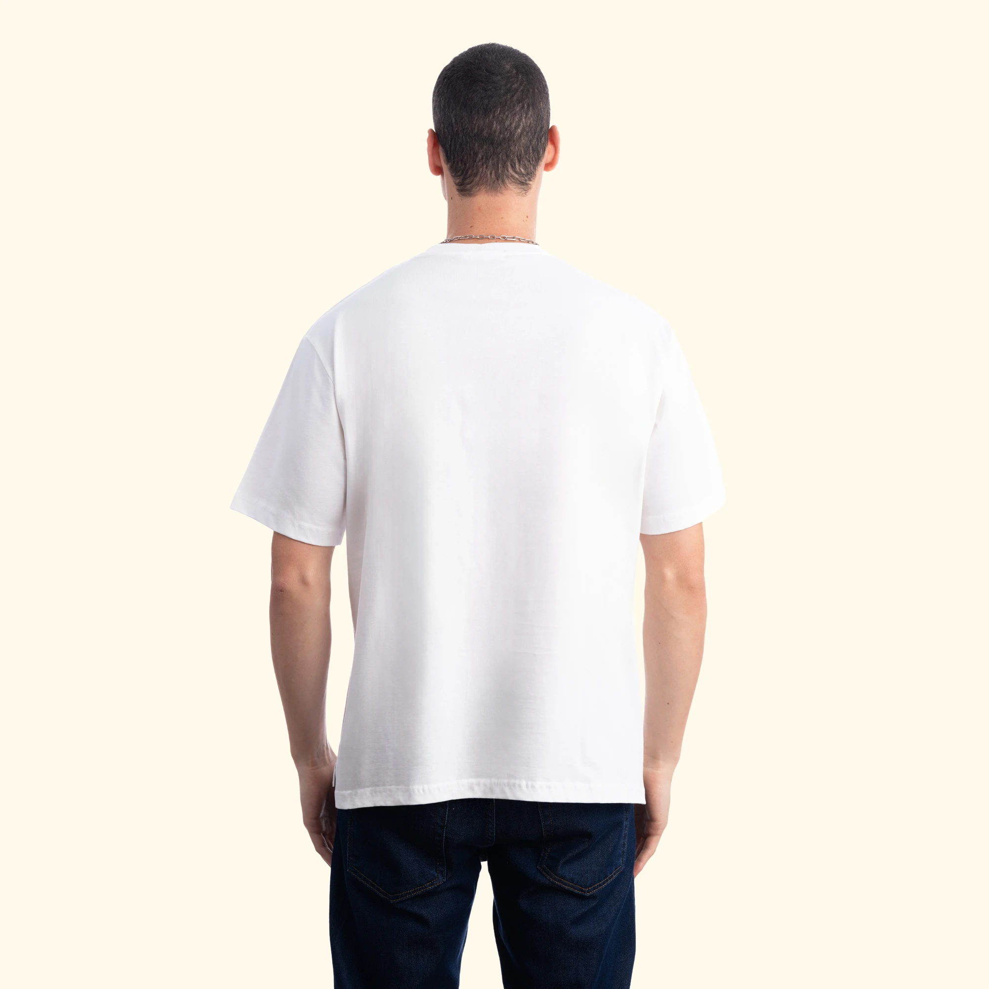 Yellow Bird Oversize Ekru T-Shirt