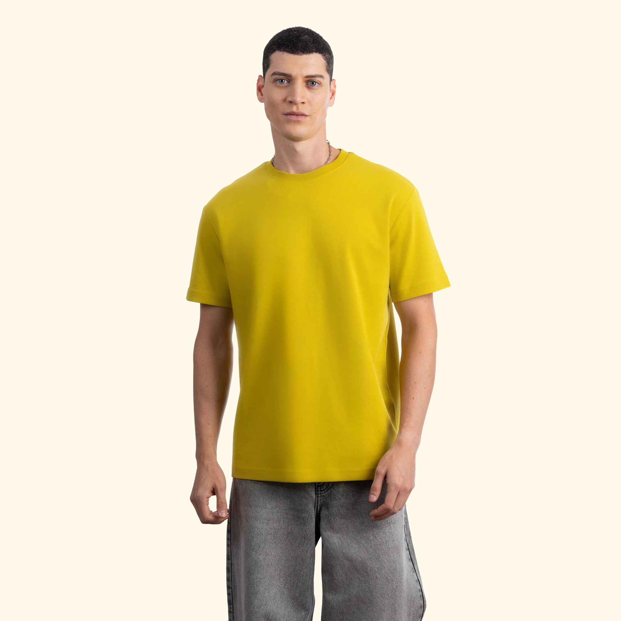 Basic Regular T-Shirt - Açık Yeşil