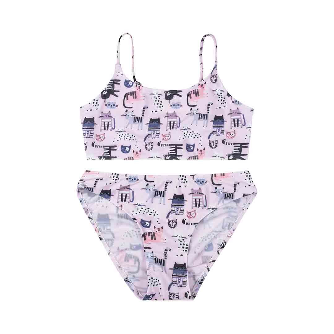 Pink Kitten Kız Çocuk Bikini Takımı