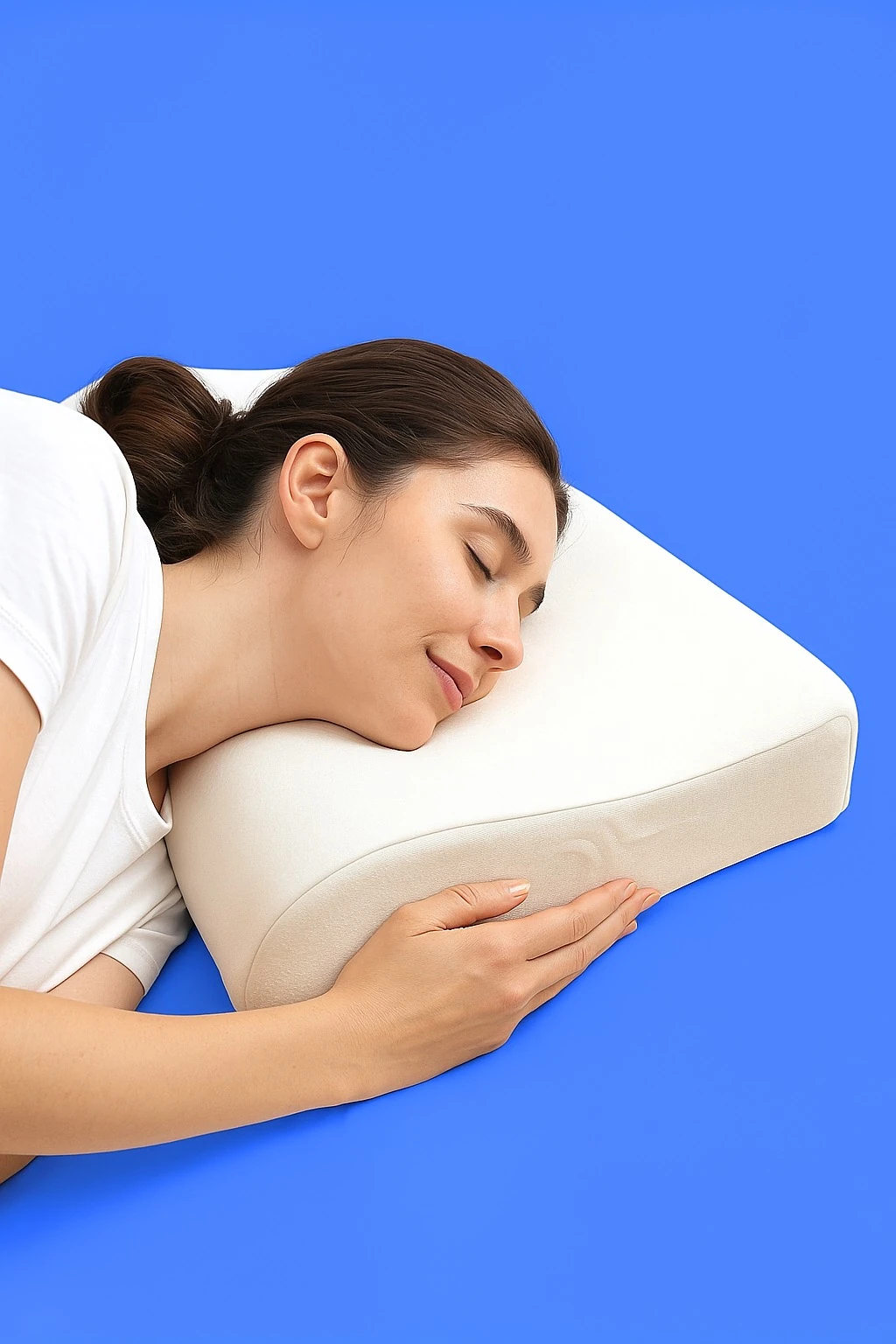 Boyun Destekli Hafızalı Visco Yastık | Yıkanabilir Kılıf | Görsel Çanta |