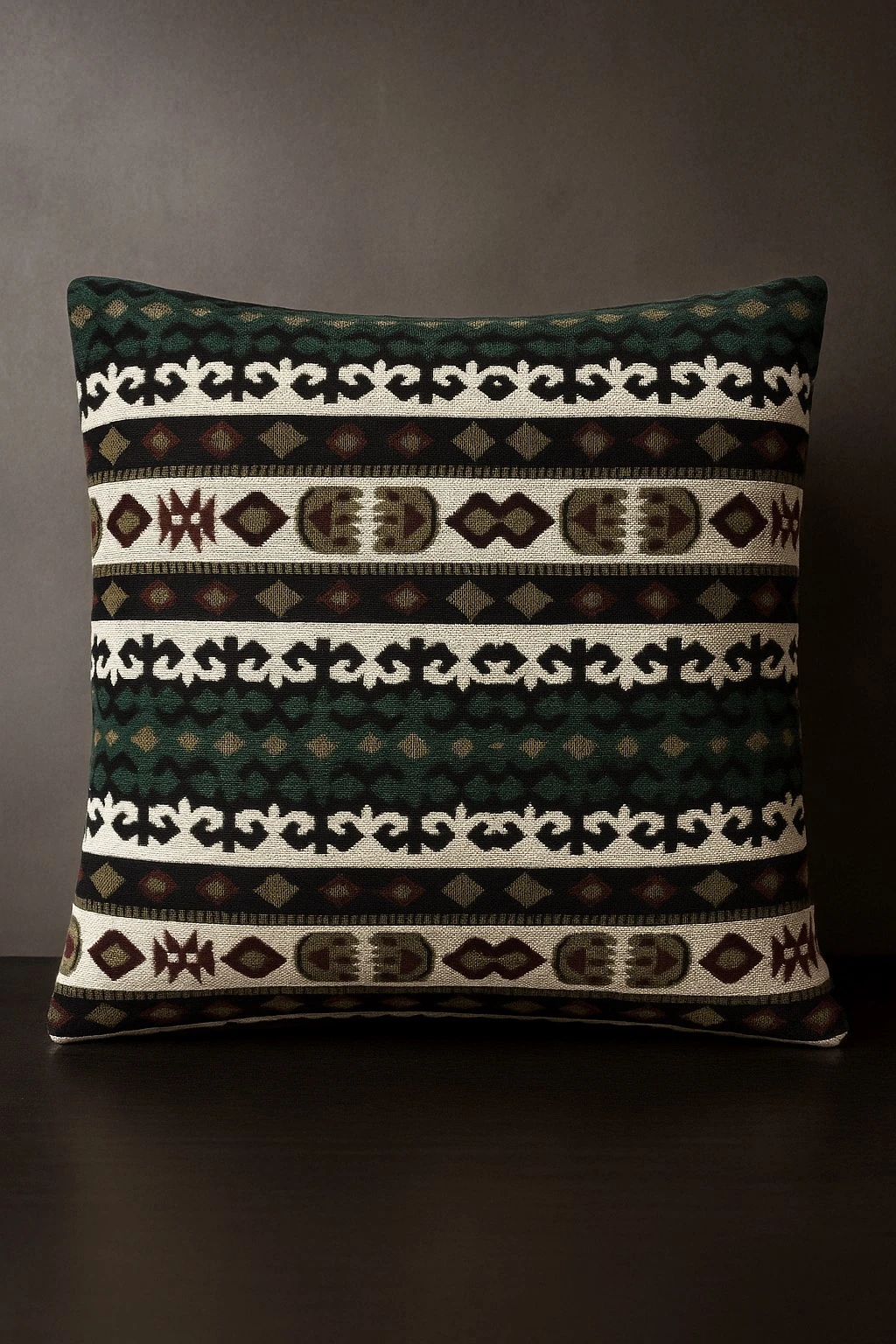 40x40 Otantik Yastık – Etnik Motifli, El İşçiliği Dekoratif Kırlent 2li