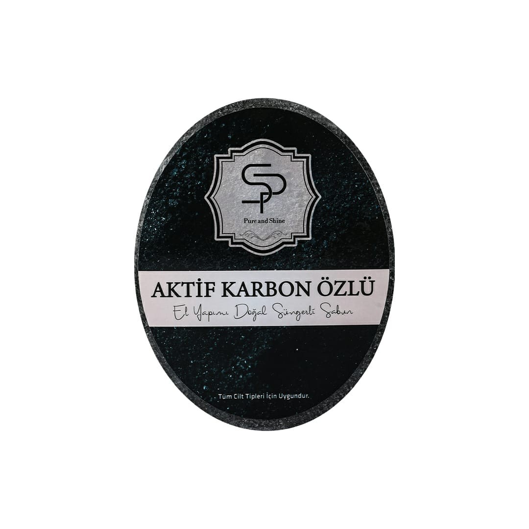 Aktif Karbon Özlü Süngerli Sabun