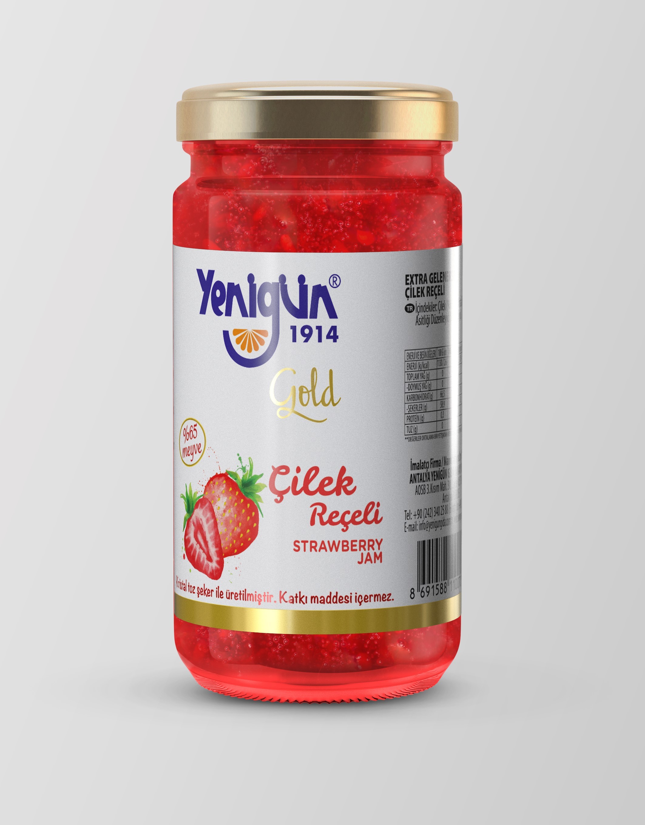 Yenigün Gold Çilek Reçeli 290gr