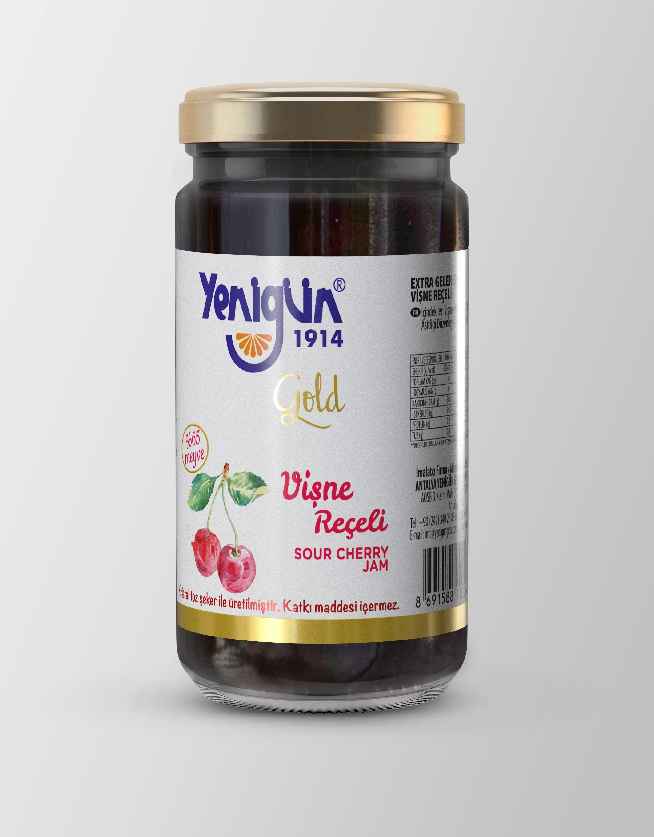 Yenigün Gold Vişne Reçeli 290gr