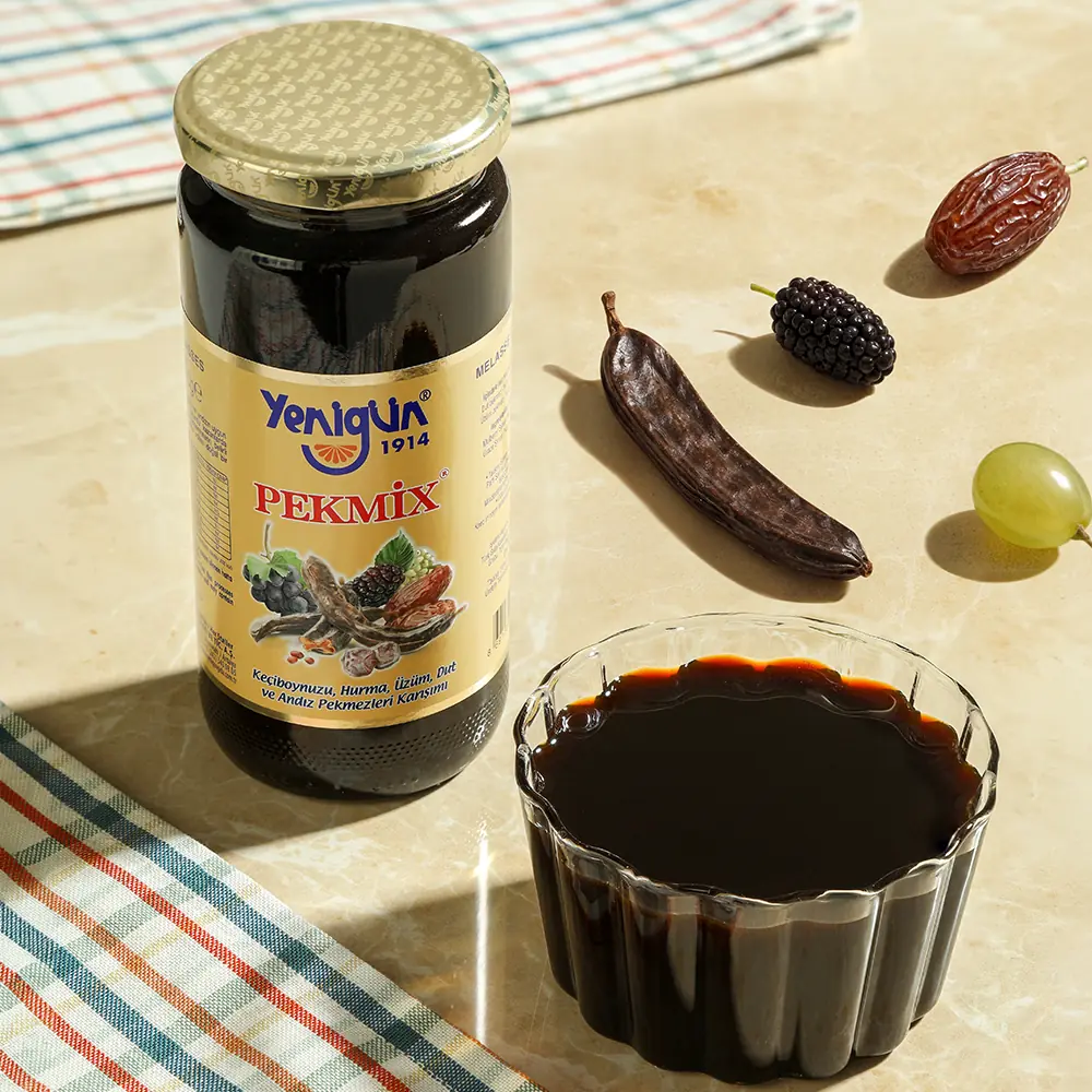 Pekmix %100 Dut, Keçiboynuzu, Üzüm ve Andız Pekmezi Karışımı - 600 gr
