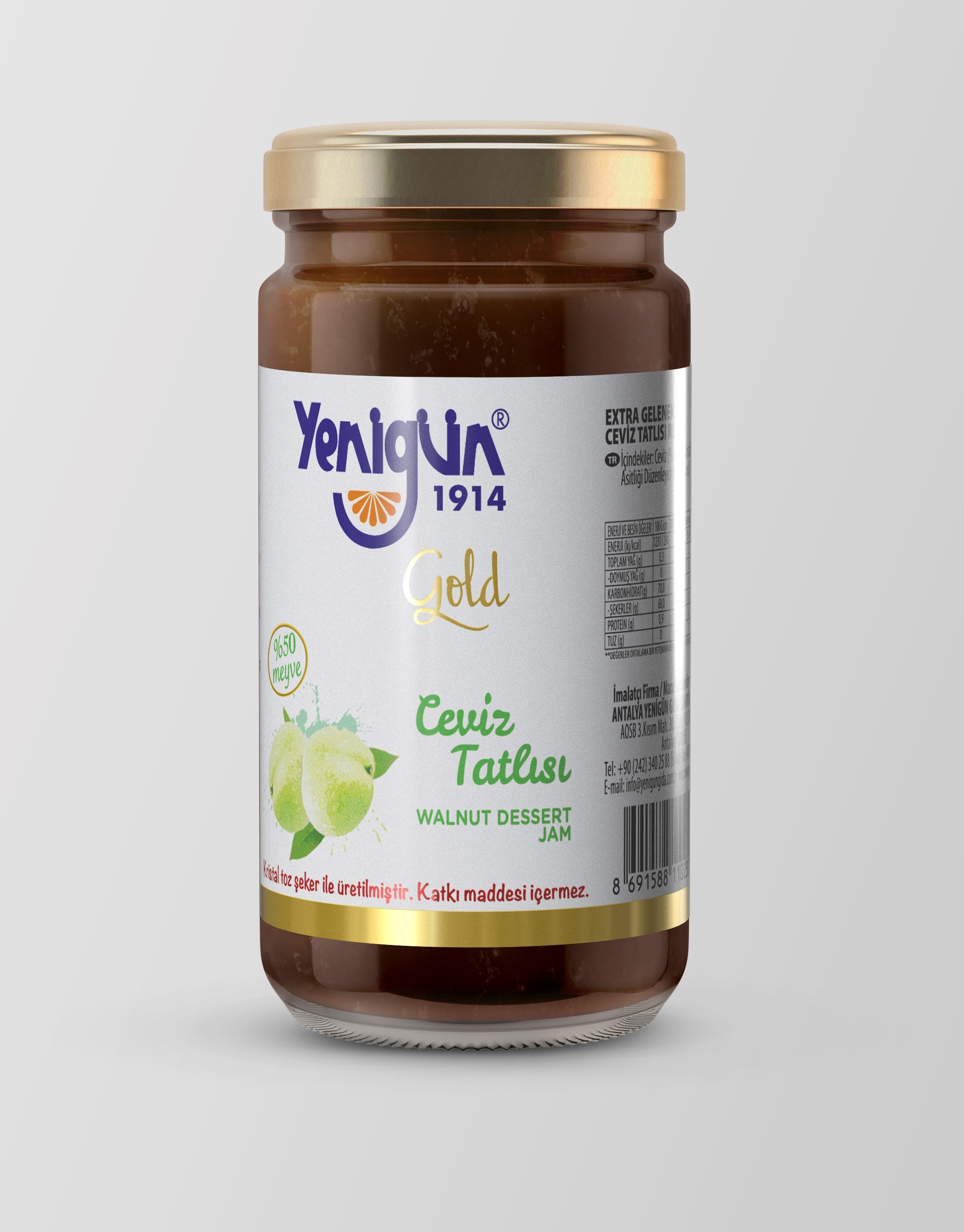 Yenigün Gold Ceviz Reçeli (Tatlısı) 290 gr