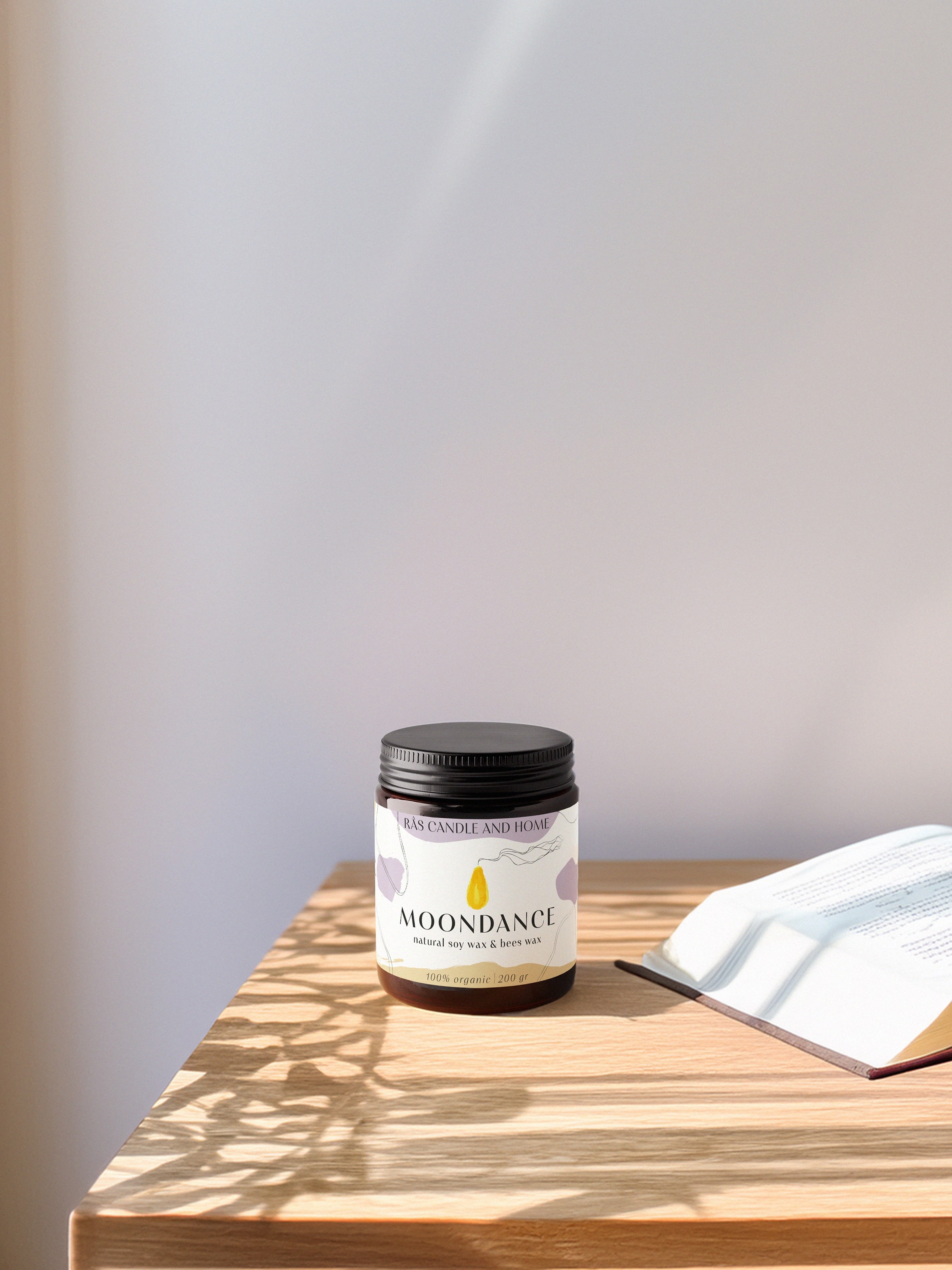 Amber Ritual Candle | Moondance | Medium 