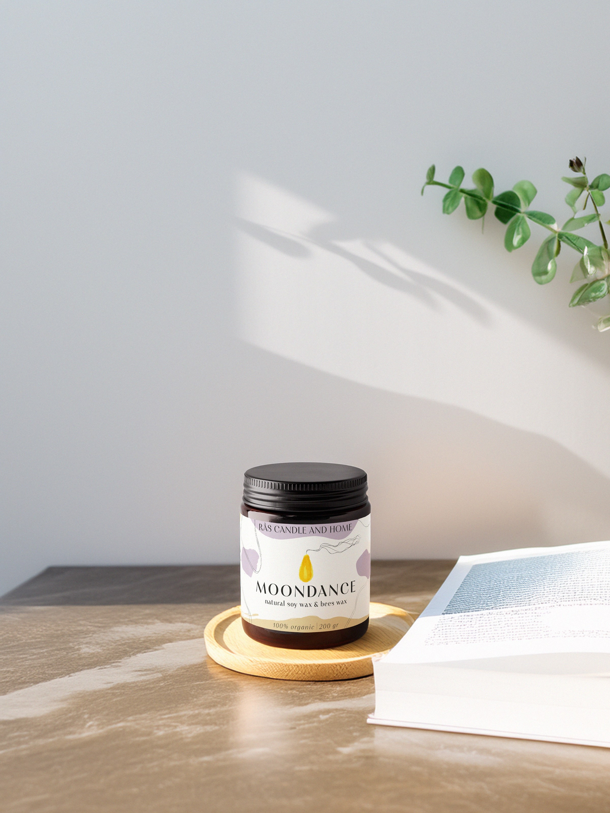 Amber Ritual Candle | Moondance | Medium 