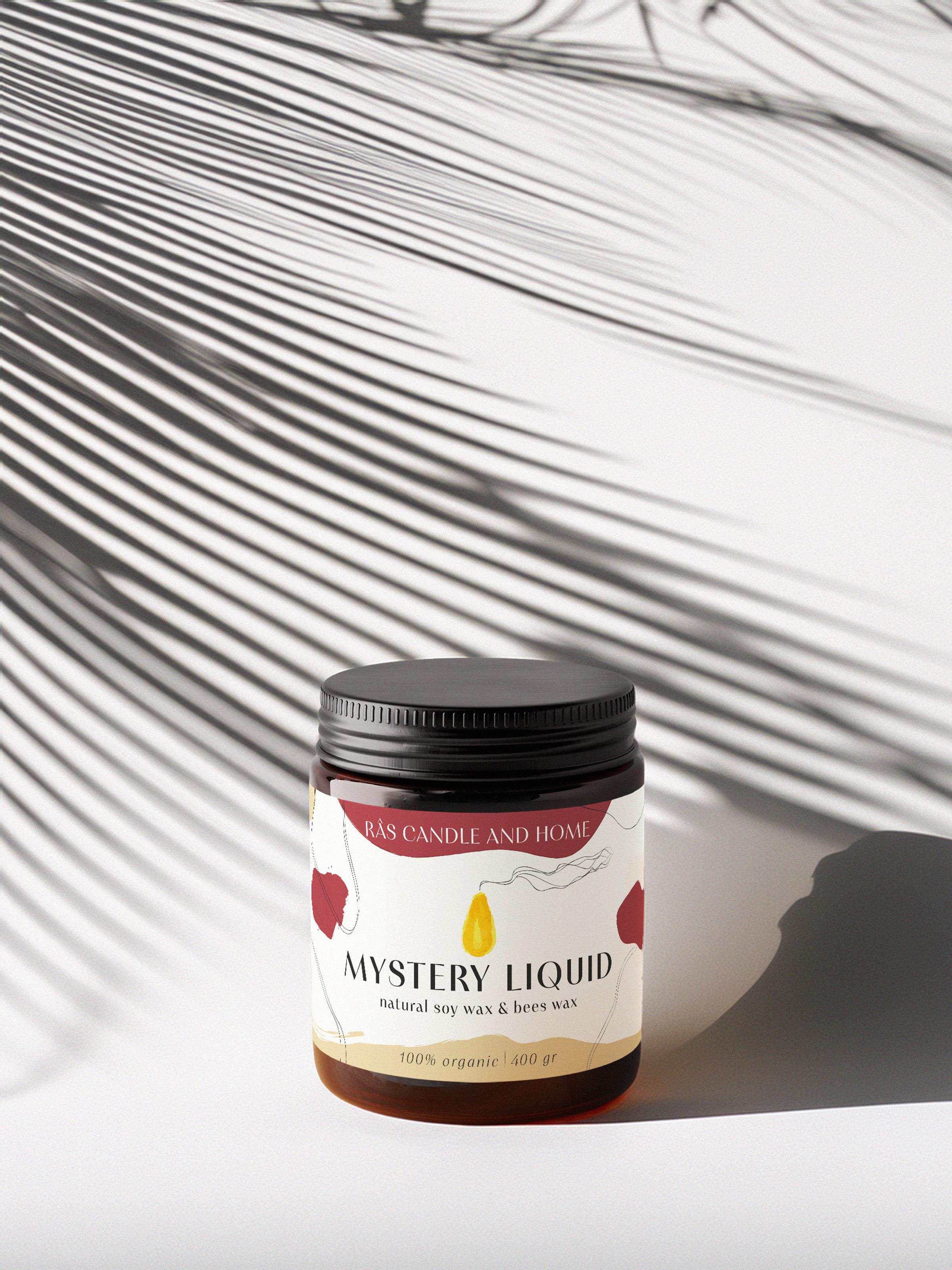Amber Ritual Candle | Mystery Liquid | Large