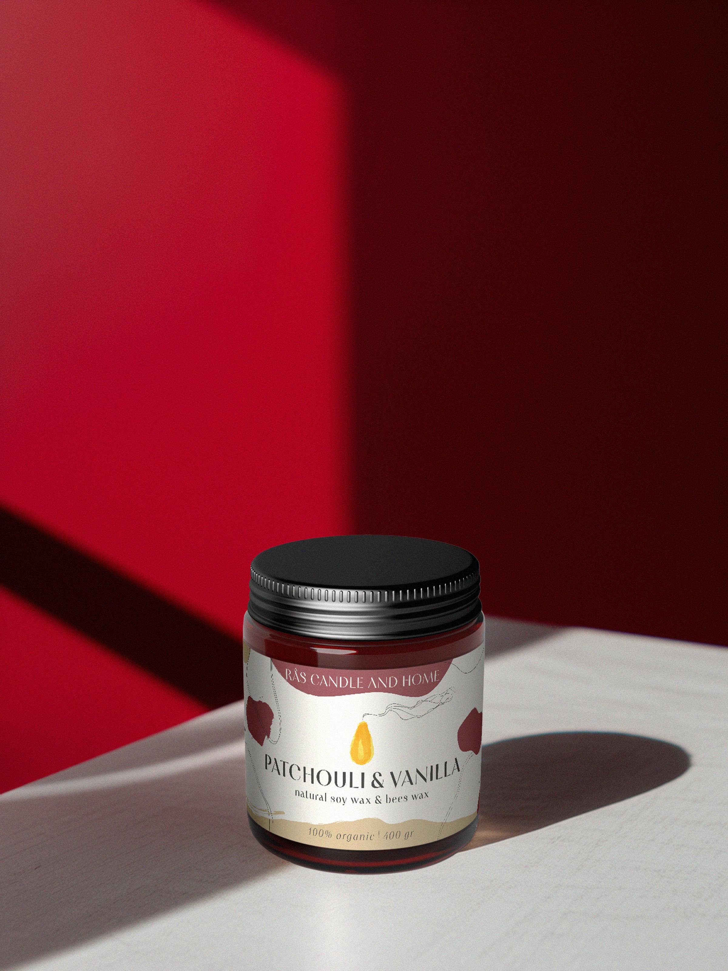 Amber Ritual Candle | Patchouli & Vanilla | Large