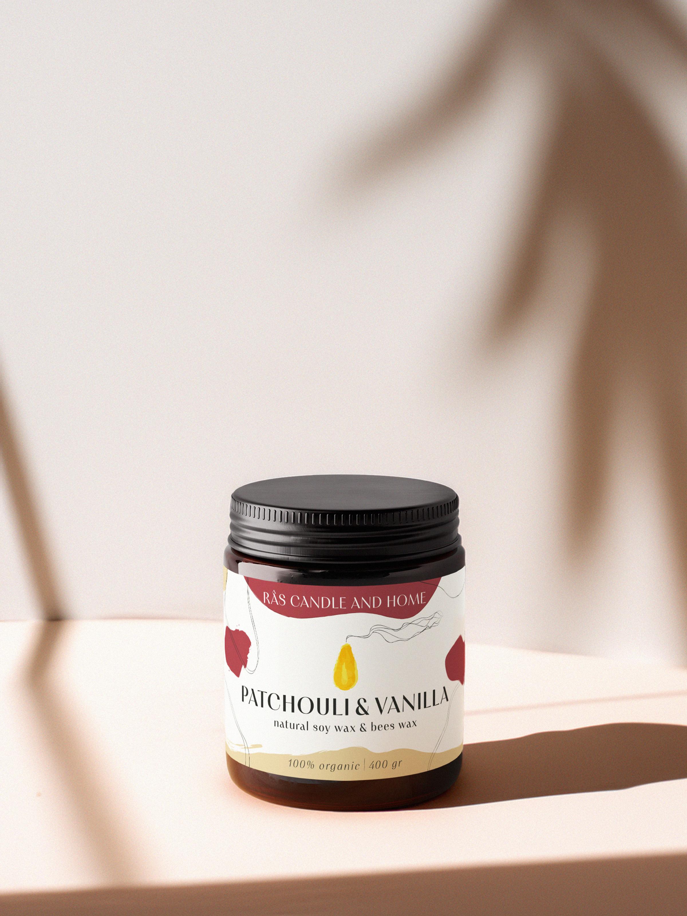 Amber Ritual Candle | Patchouli & Vanilla | Large