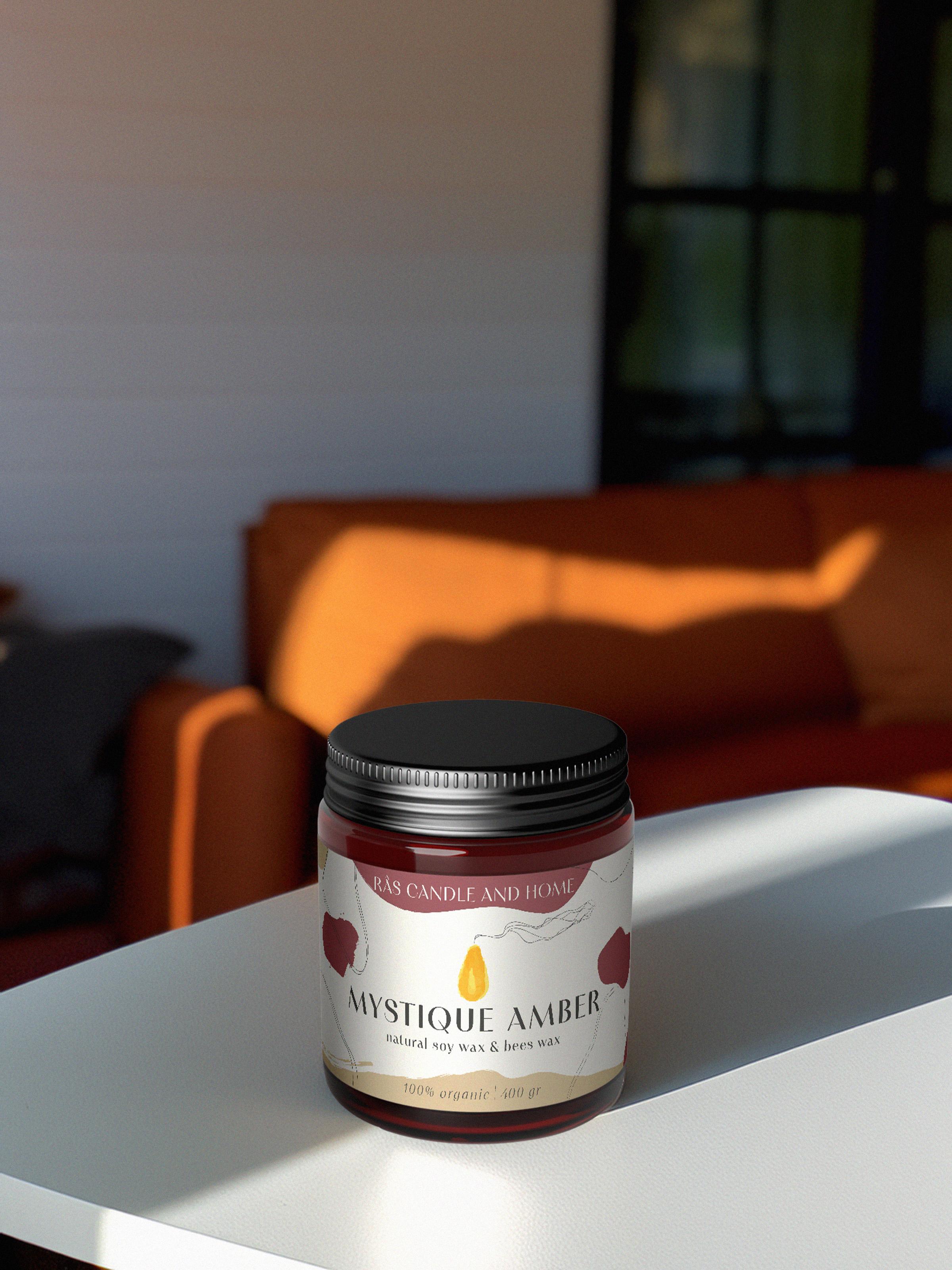 Amber Ritual Candle | Mystique Amber | Large