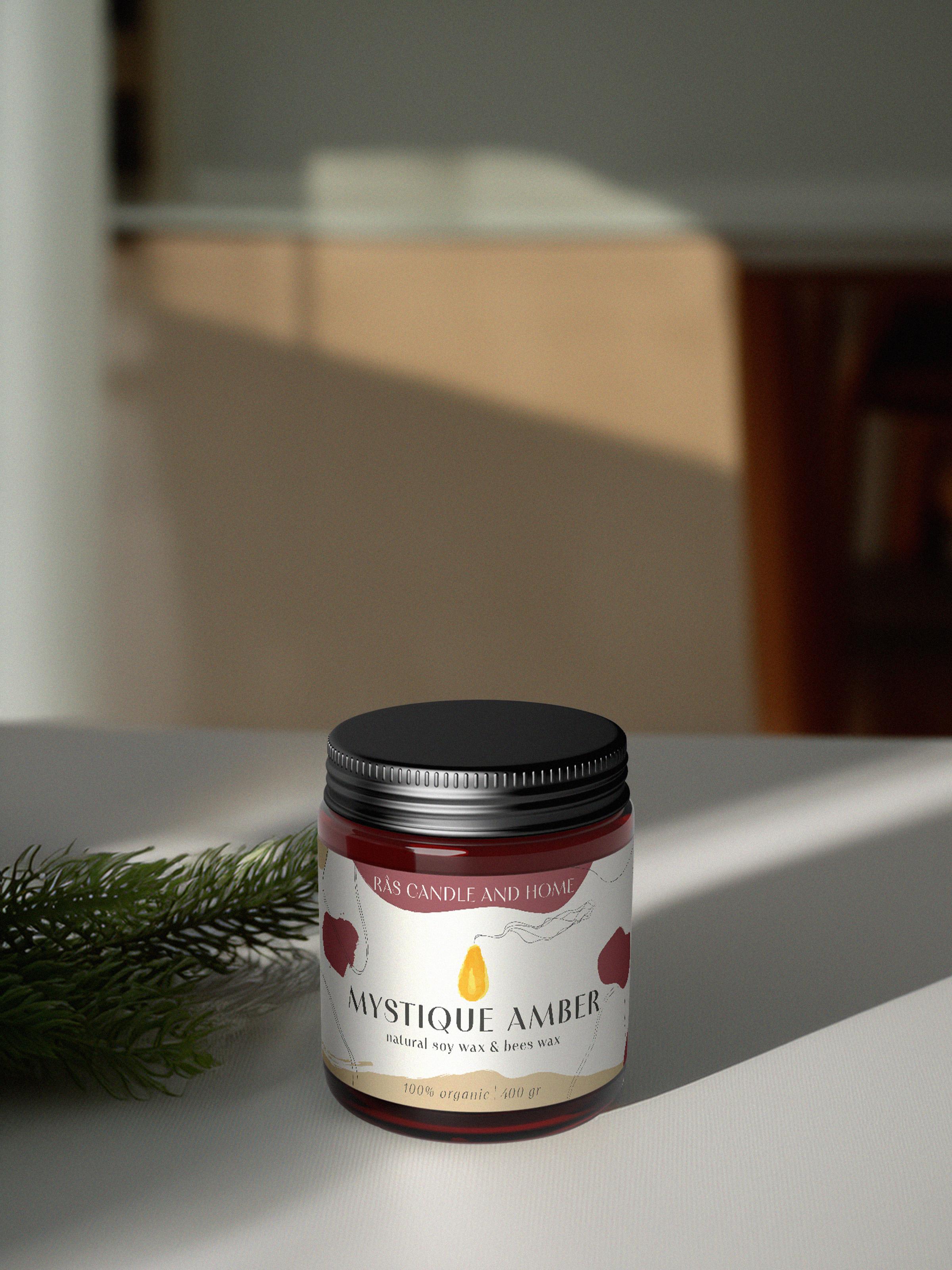 Amber Ritual Candle | Mystique Amber | Large
